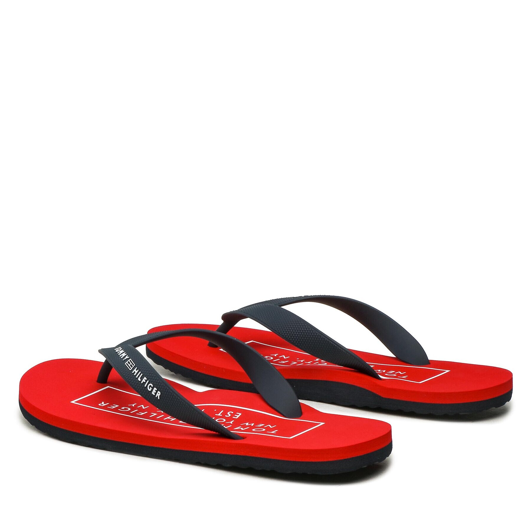 Tommy Hilfiger Джапанки Rubber Hilfiger Beach Sandal FM0FM04468 Тъмносин - Pepit.bg