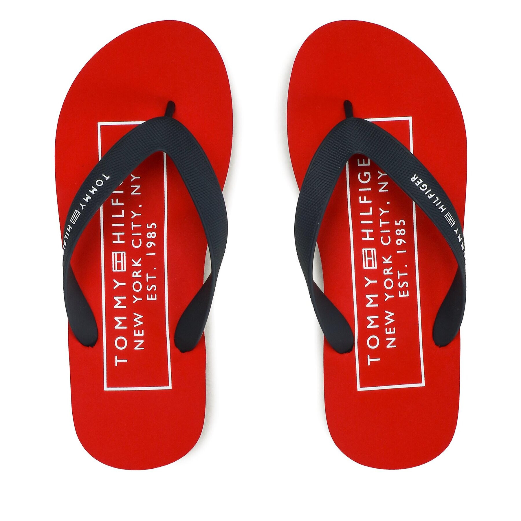 Tommy Hilfiger Джапанки Rubber Hilfiger Beach Sandal FM0FM04468 Тъмносин - Pepit.bg