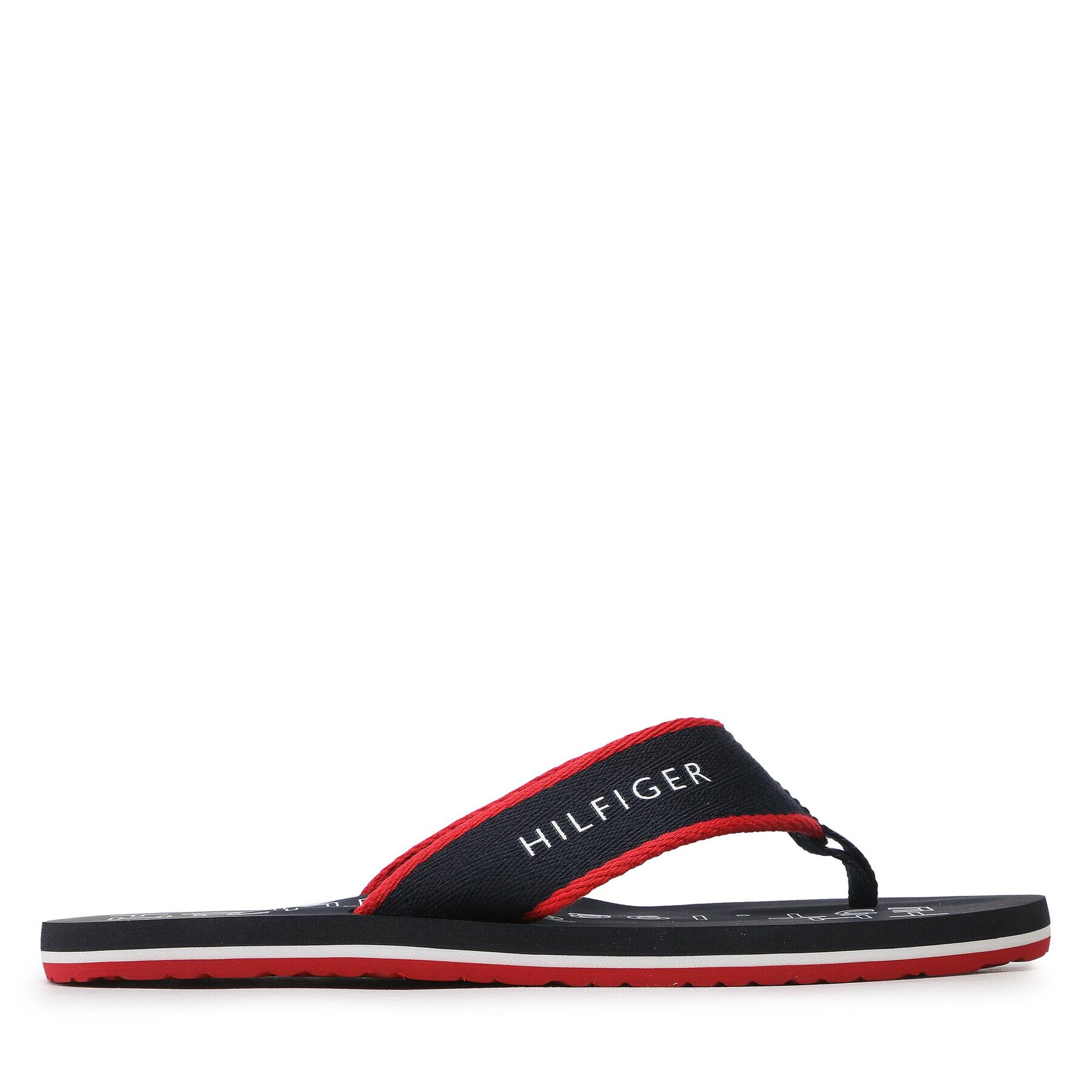 Tommy Hilfiger Джапанки Sporty Hilfiger Beach Sandal FM0FM04469 Тъмносин - Pepit.bg