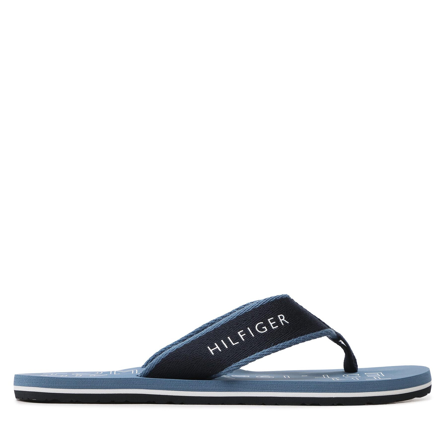 Tommy Hilfiger Джапанки Sporty Hilfiger Beach Sandal FM0FM04469 Тъмносин - Pepit.bg