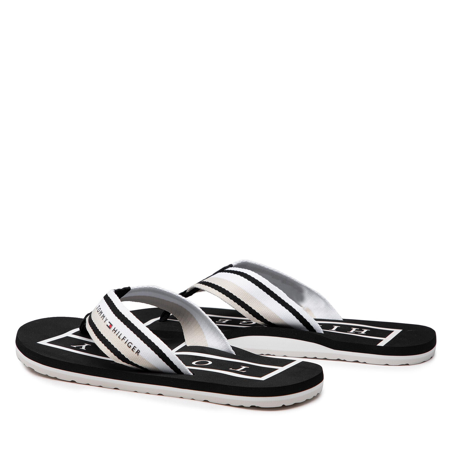 Tommy Hilfiger Джапанки Strips Hilfiger Beach Sandal FM0FM04066 Бежов - Pepit.bg