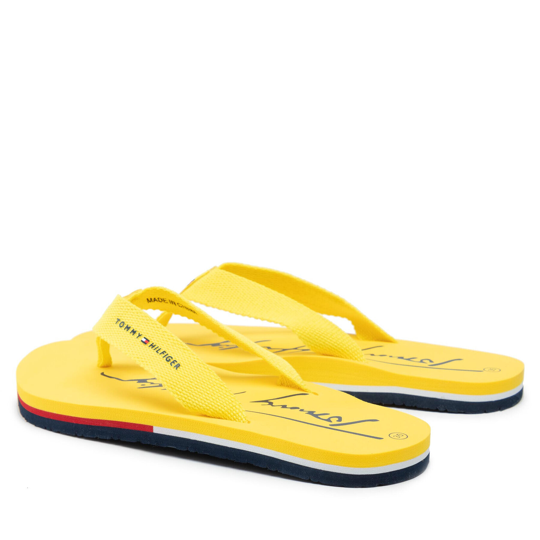 Tommy Hilfiger Джапанки T3A8-32190-0058 S Жълт - Pepit.bg