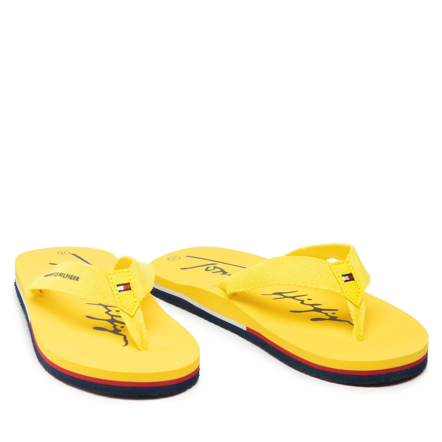 Tommy Hilfiger Джапанки T3A8-32190-0058 S Жълт - Pepit.bg