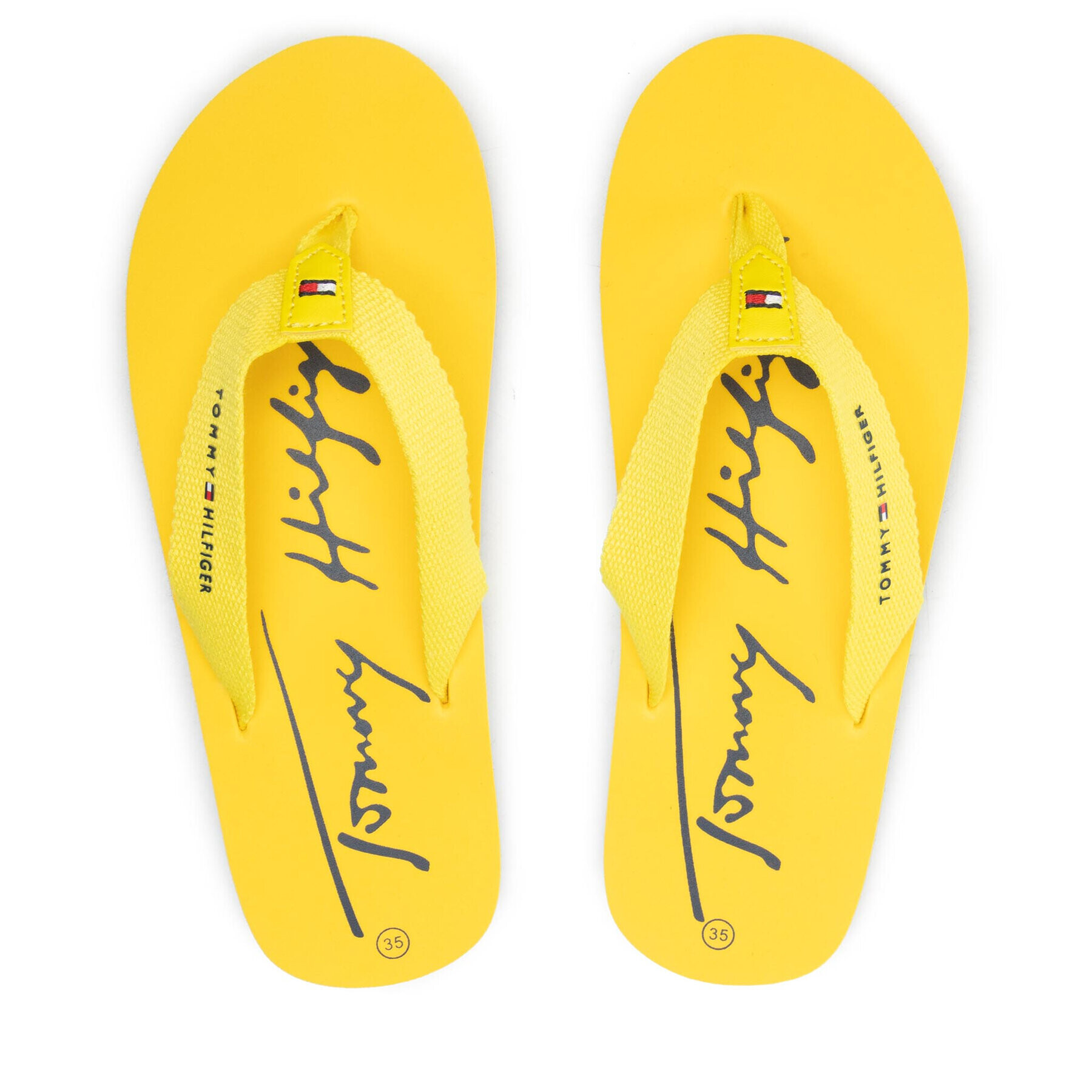 Tommy Hilfiger Джапанки T3A8-32190-0058 S Жълт - Pepit.bg
