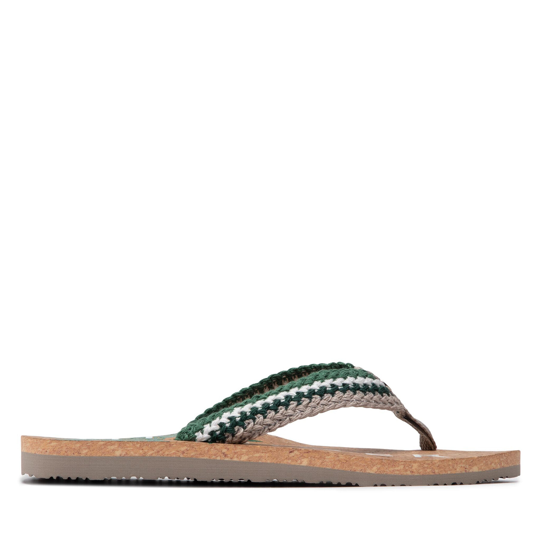 Tommy Hilfiger Джапанки Th Cork Footbed Beach Sandal FW0FW06425 Цветен - Pepit.bg