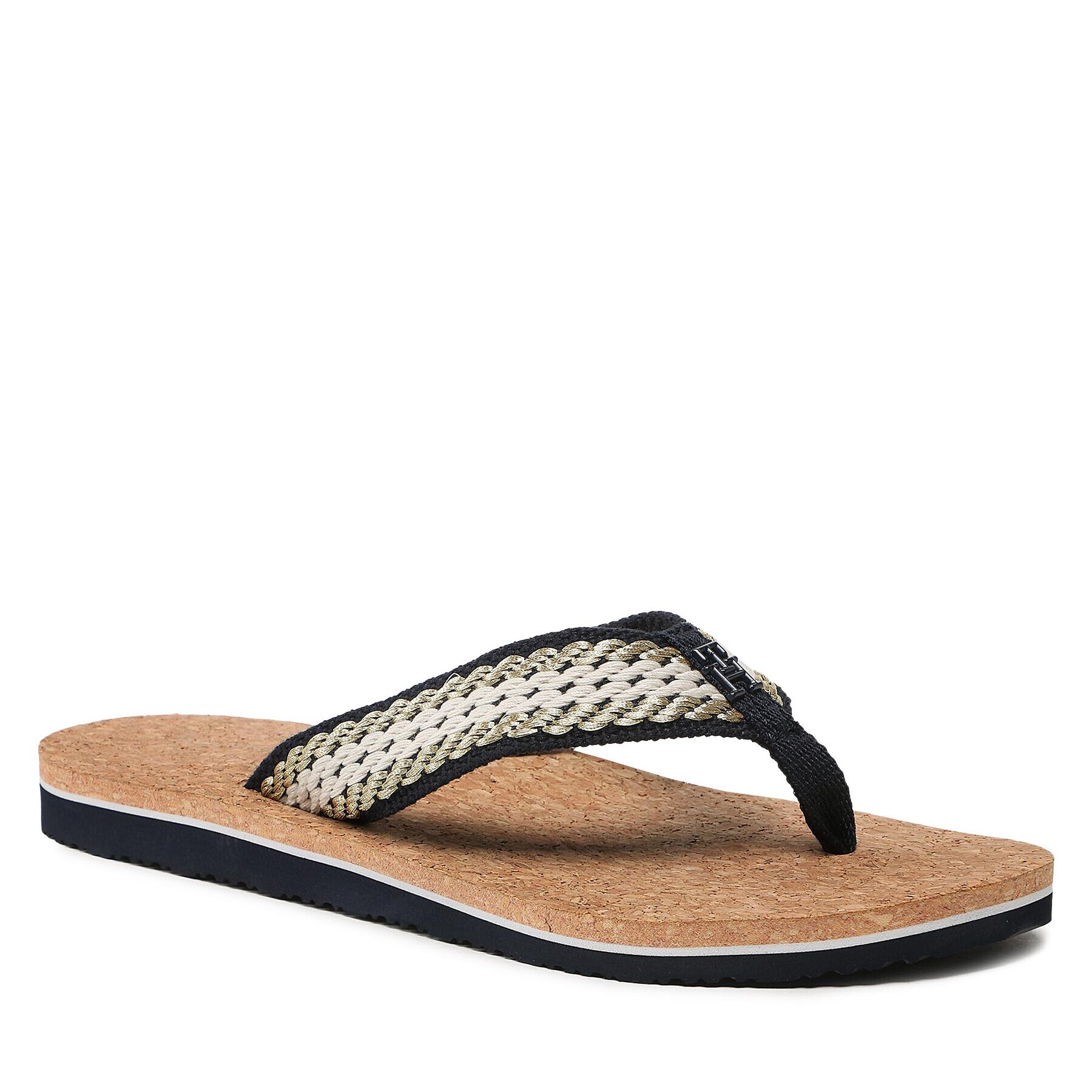 Tommy Hilfiger Джапанки Th Cork Sandal FW0FW07145 Бежов - Pepit.bg