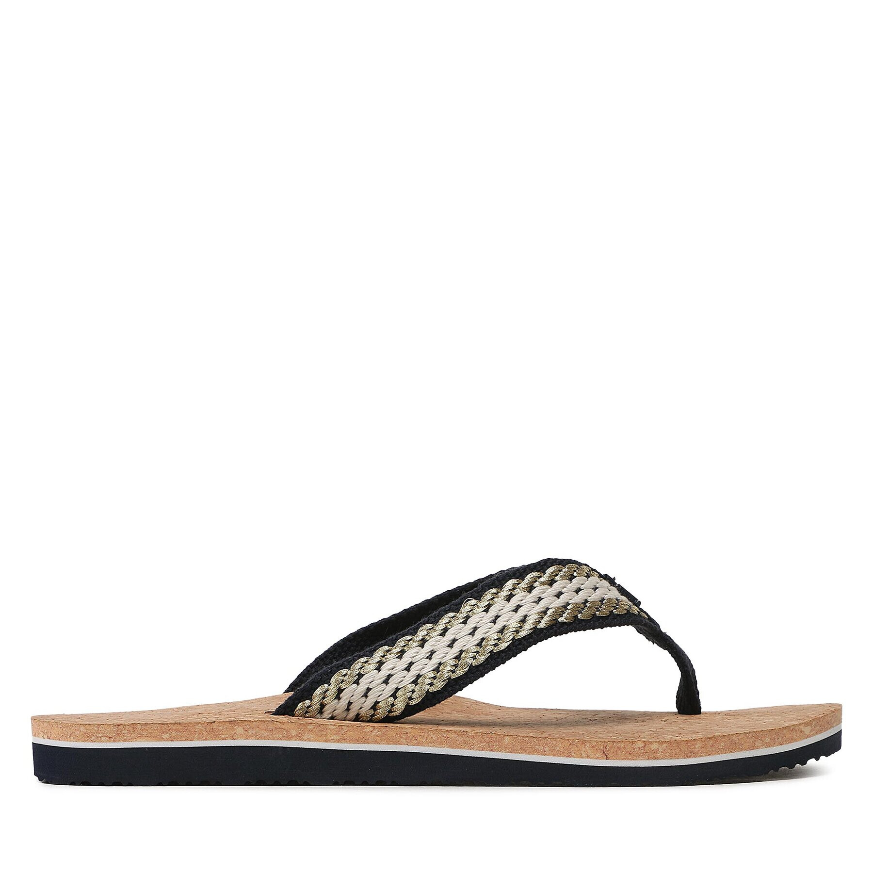 Tommy Hilfiger Джапанки Th Cork Sandal FW0FW07145 Бежов - Pepit.bg