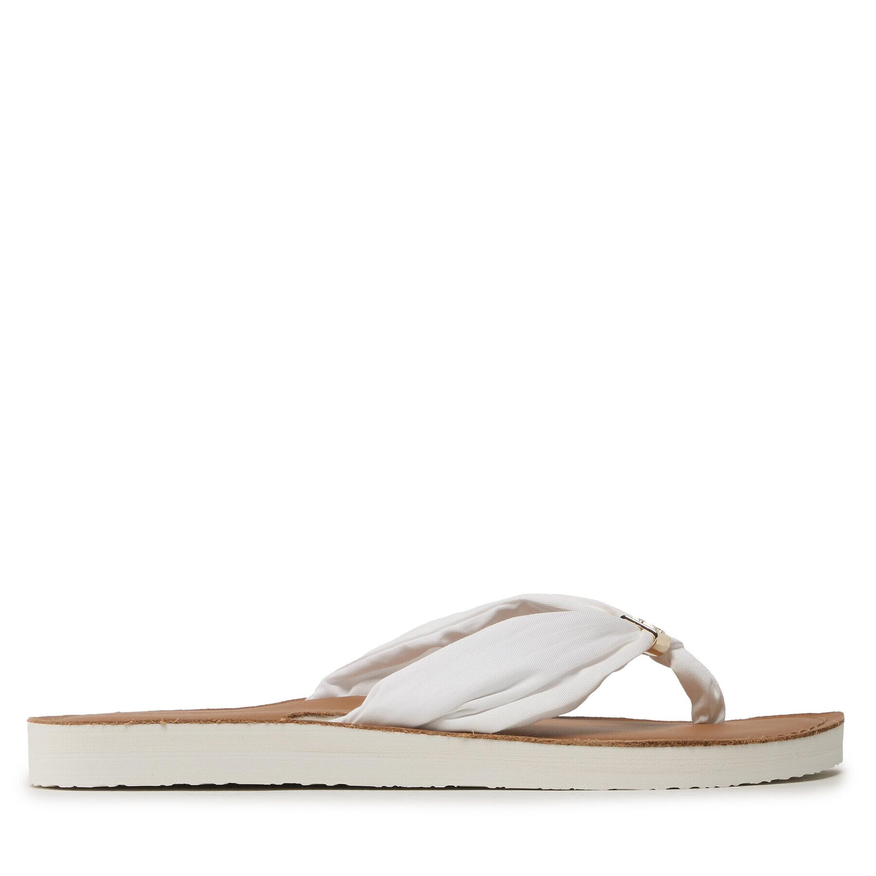 Tommy Hilfiger Джапанки Th Elevated Beach Sandal FW0FW06985 Бял - Pepit.bg