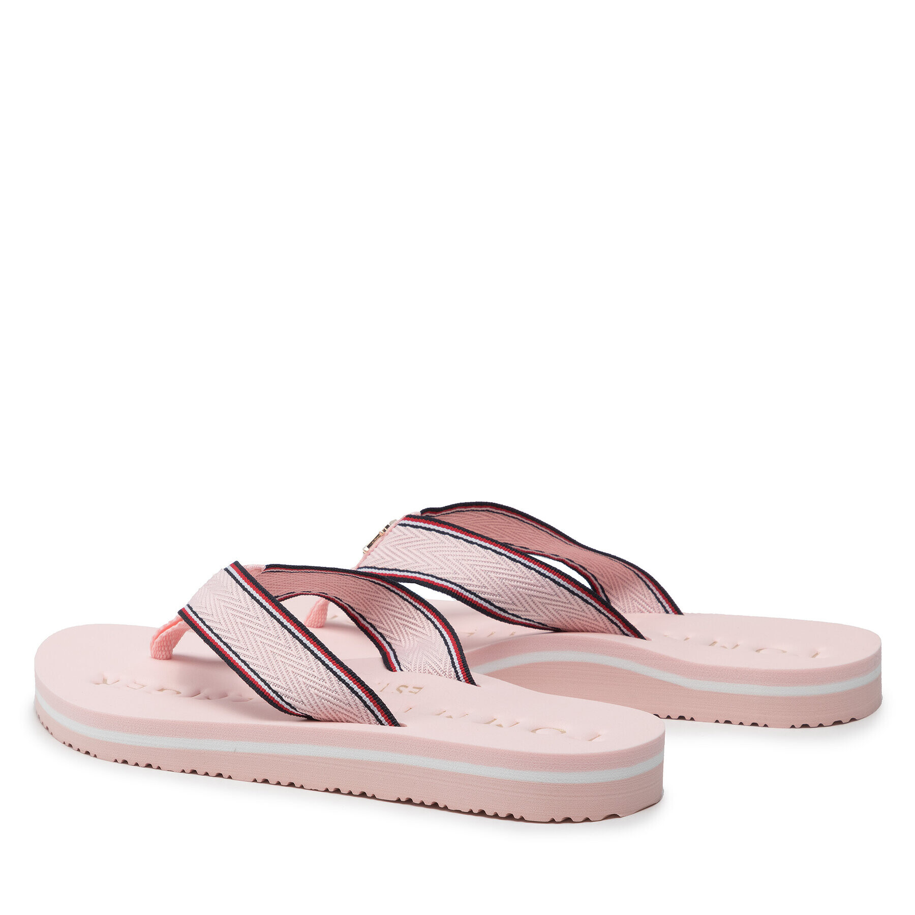 Tommy Hilfiger Джапанки Th Hardware Flat Beach Sandal FW0FW06421 Розов - Pepit.bg