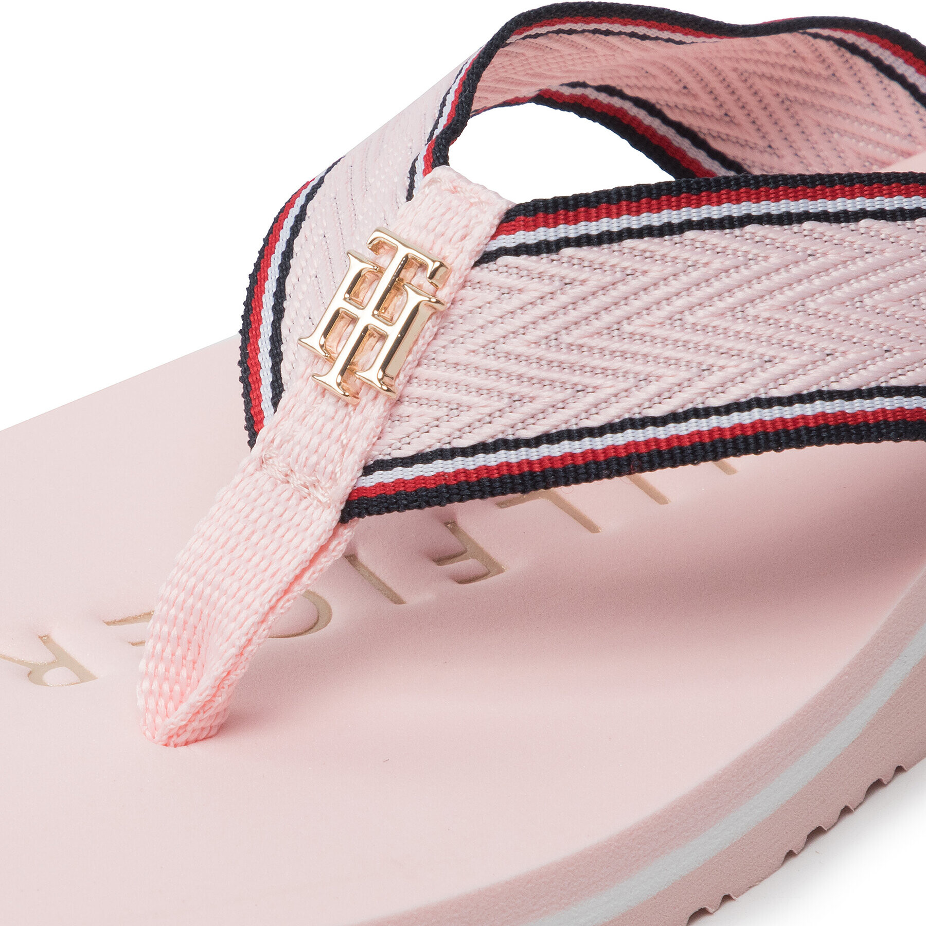 Tommy Hilfiger Джапанки Th Hardware Flat Beach Sandal FW0FW06421 Розов - Pepit.bg