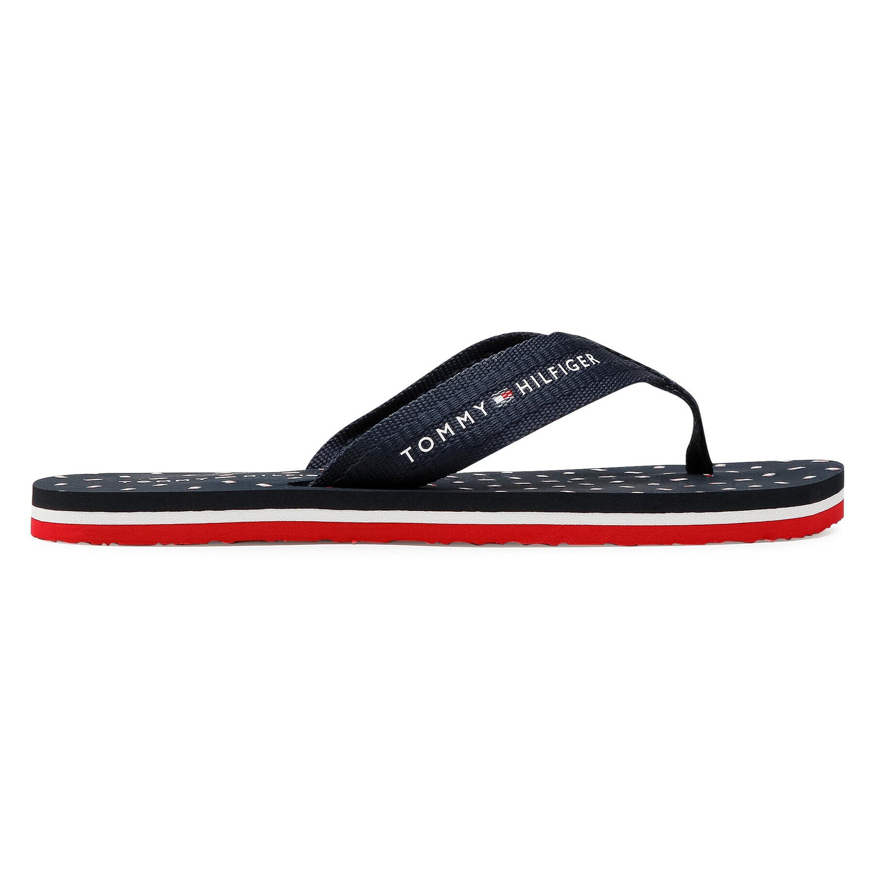 Tommy Hilfiger Джапанки Th Mini Flags Beach Sandal FW0FW05663 Тъмносин - Pepit.bg