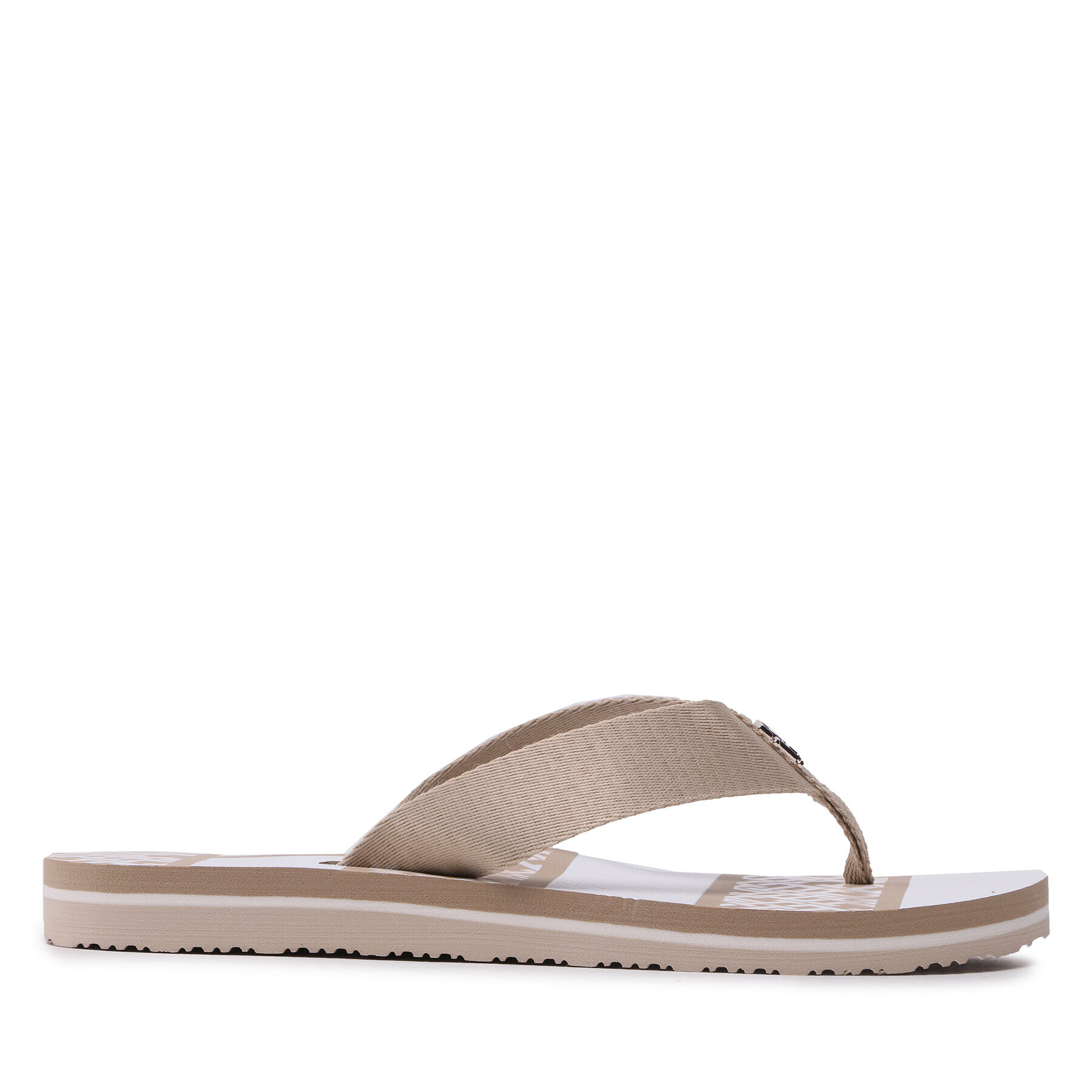 Tommy Hilfiger Джапанки Th Monogram Essential Sandal FW0FW07162 Бежов - Pepit.bg