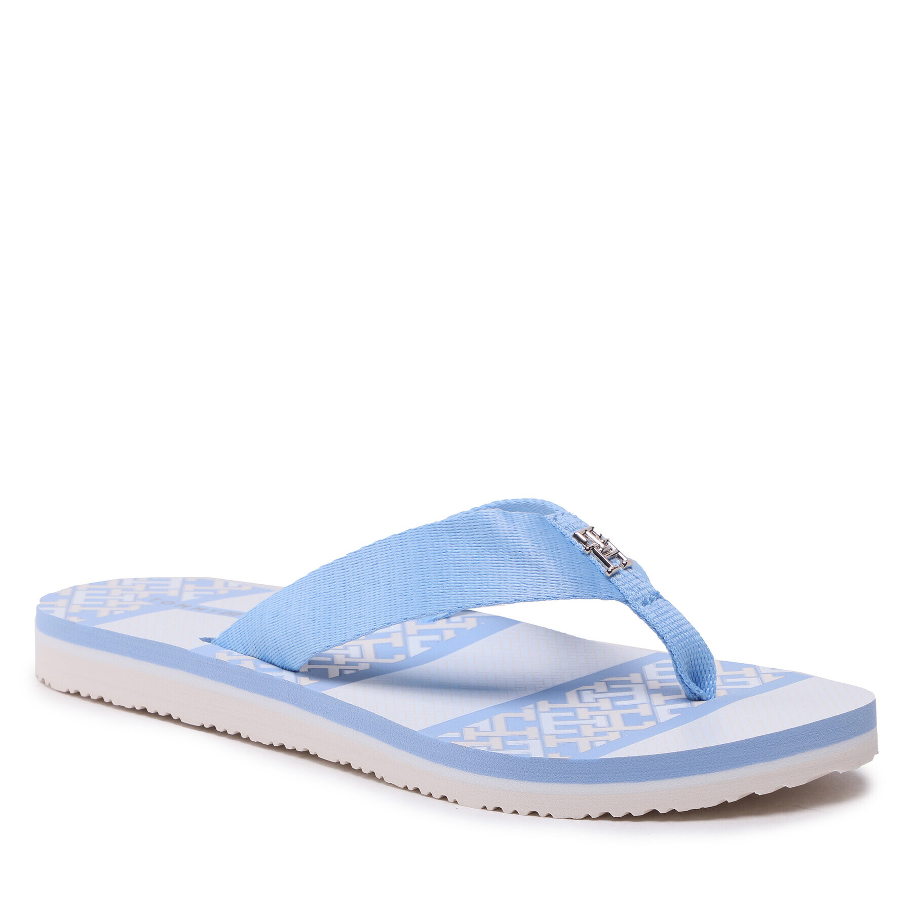 Tommy Hilfiger Джапанки Th Monogram Essential Sandal FW0FW07162 Син - Pepit.bg