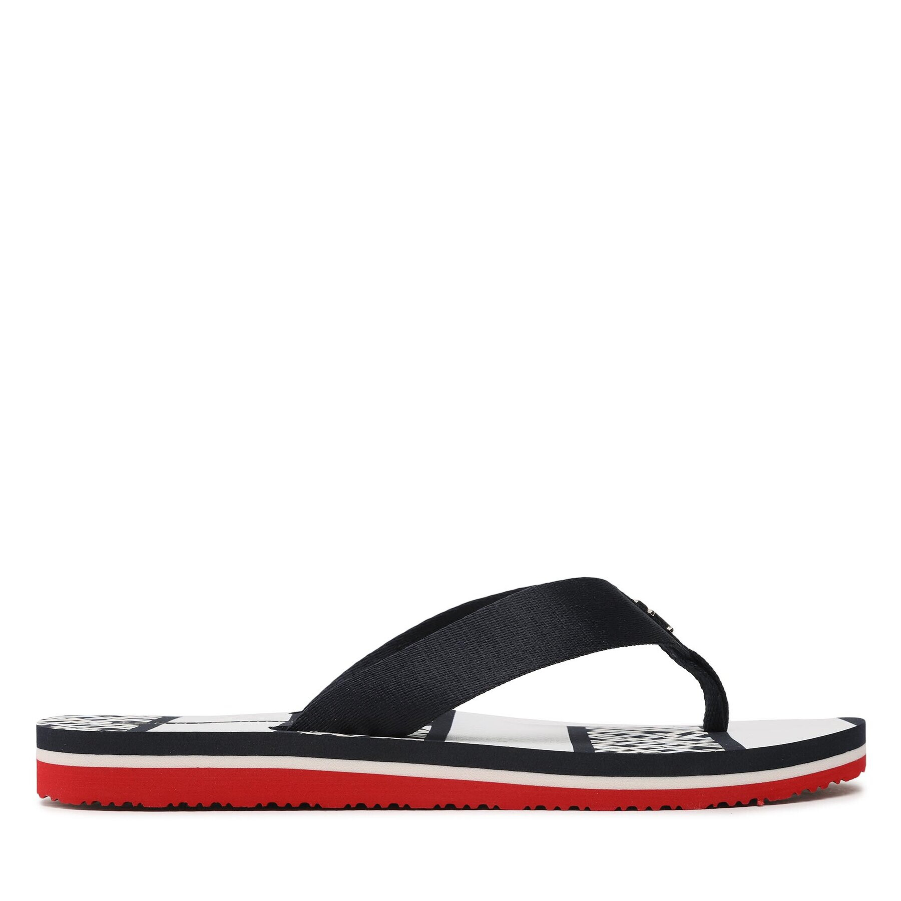 Tommy Hilfiger Джапанки Th Monogram Essential Sandal FW0FW07162 Тъмносин - Pepit.bg