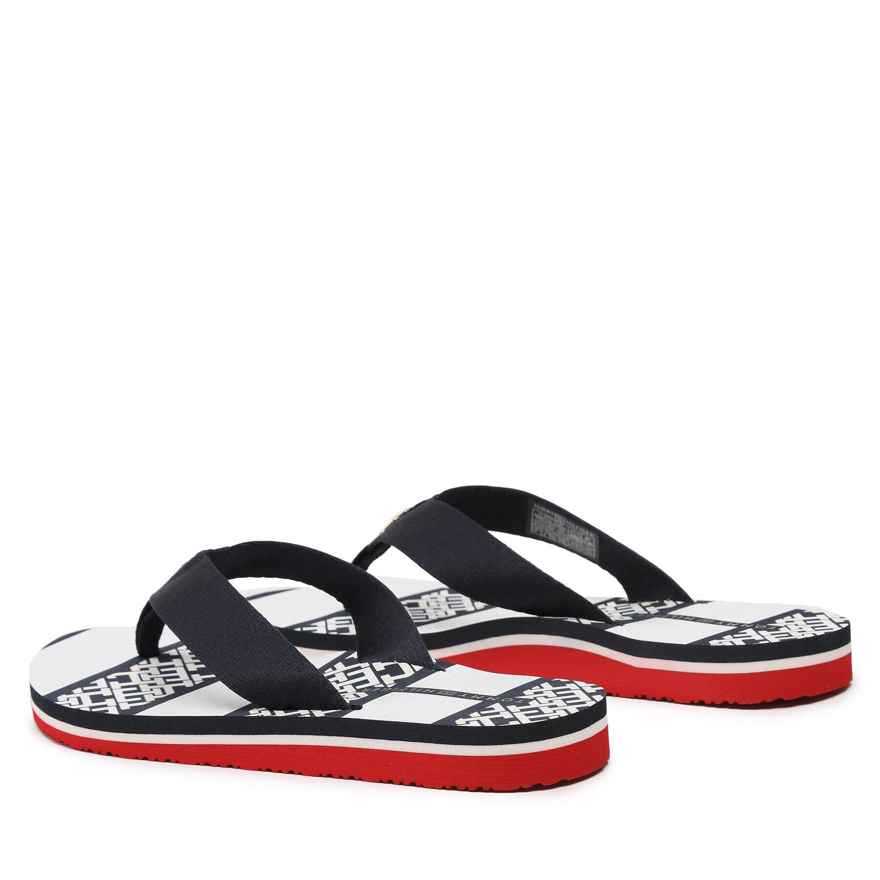 Tommy Hilfiger Джапанки Th Monogram Essential Sandal FW0FW07162 Тъмносин - Pepit.bg