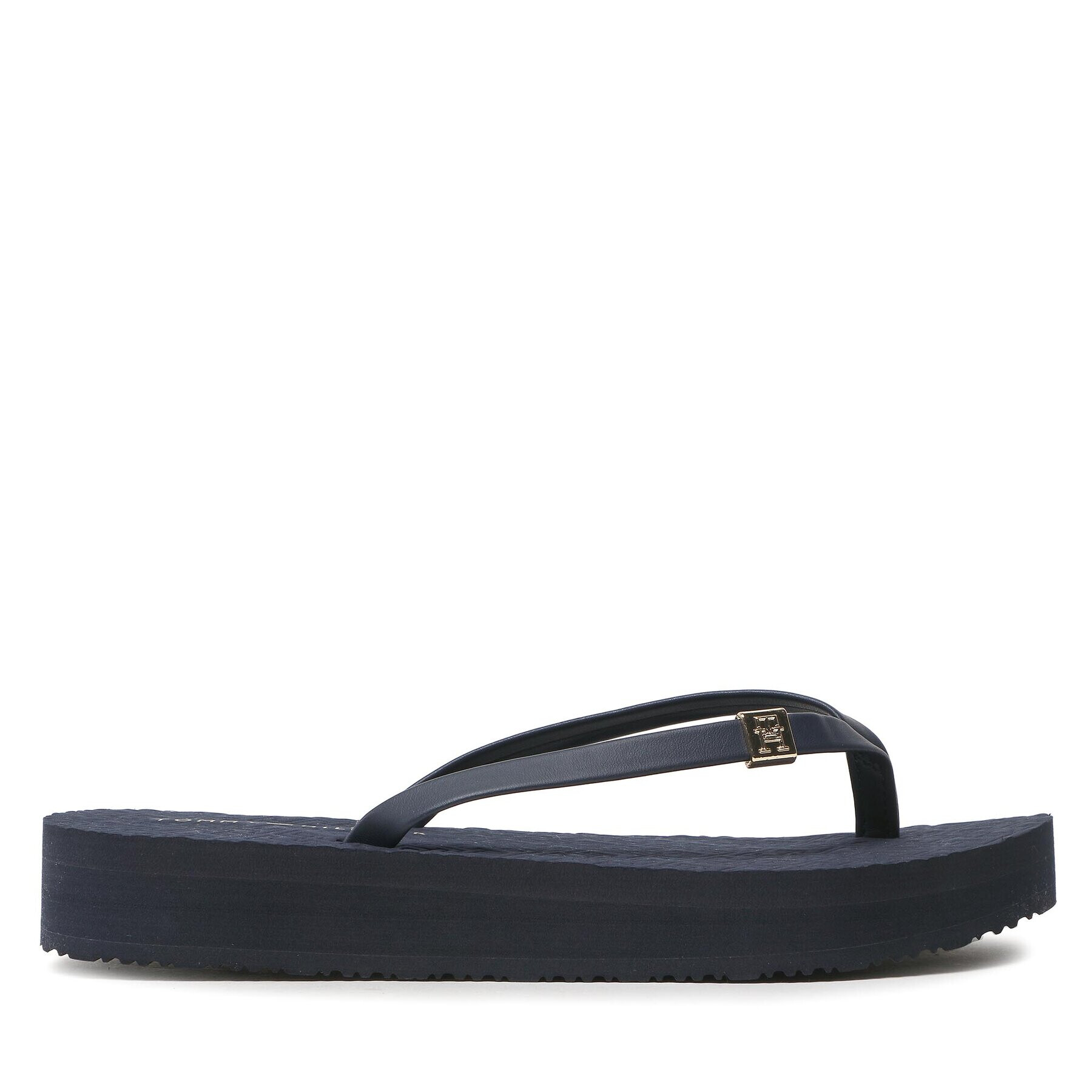 Tommy Hilfiger Джапанки Th Monogram Flat Sandal FW0FW06964 Тъмносин - Pepit.bg