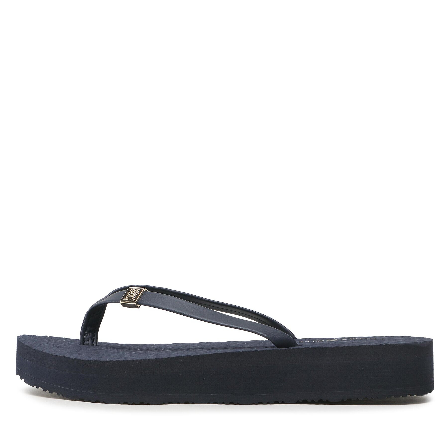 Tommy Hilfiger Джапанки Th Monogram Flat Sandal FW0FW06964 Тъмносин - Pepit.bg