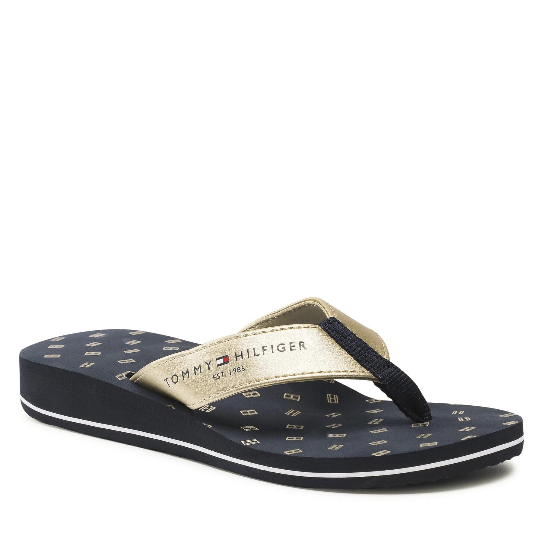 Tommy Hilfiger Джапанки Th Precious Flip Flop FW0FW05824 Златист - Pepit.bg