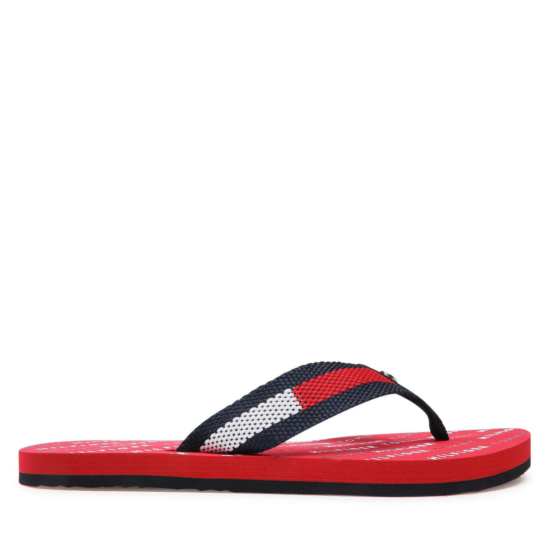 Tommy Hilfiger Джапанки Th Slide Flag Flip Flop FW0FW05820 Тъмносин - Pepit.bg