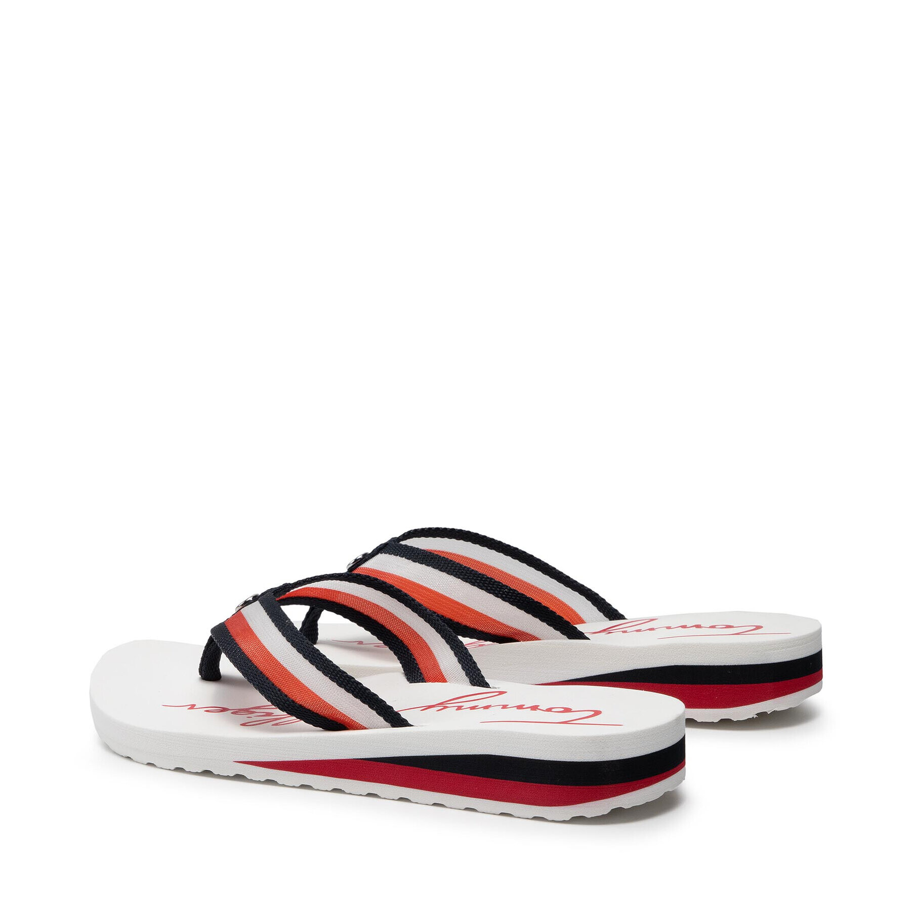 Tommy Hilfiger Джапанки Th Transparency Beach Sandal FW0FW05676 Тъмносин - Pepit.bg