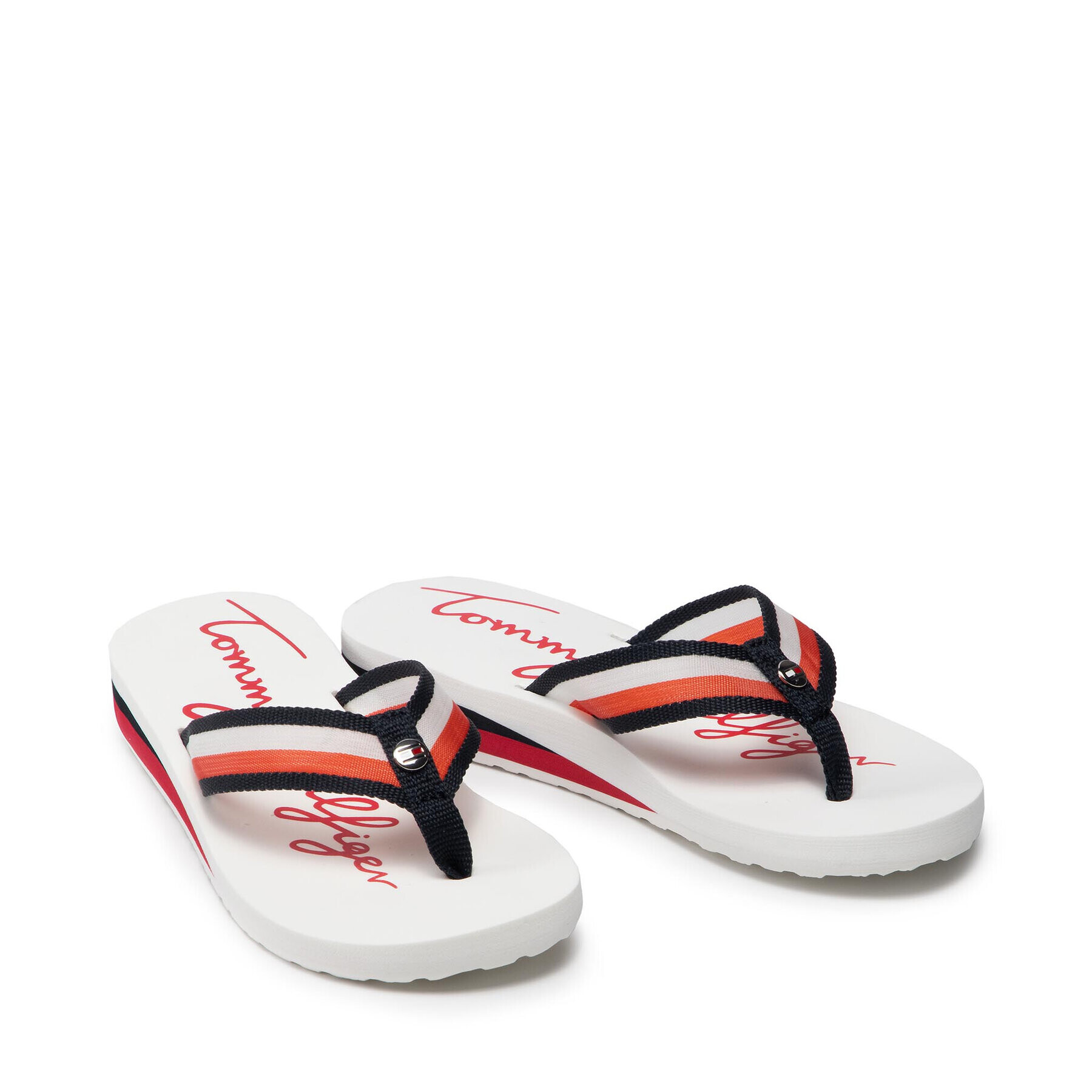 Tommy Hilfiger Джапанки Th Transparency Beach Sandal FW0FW05676 Тъмносин - Pepit.bg