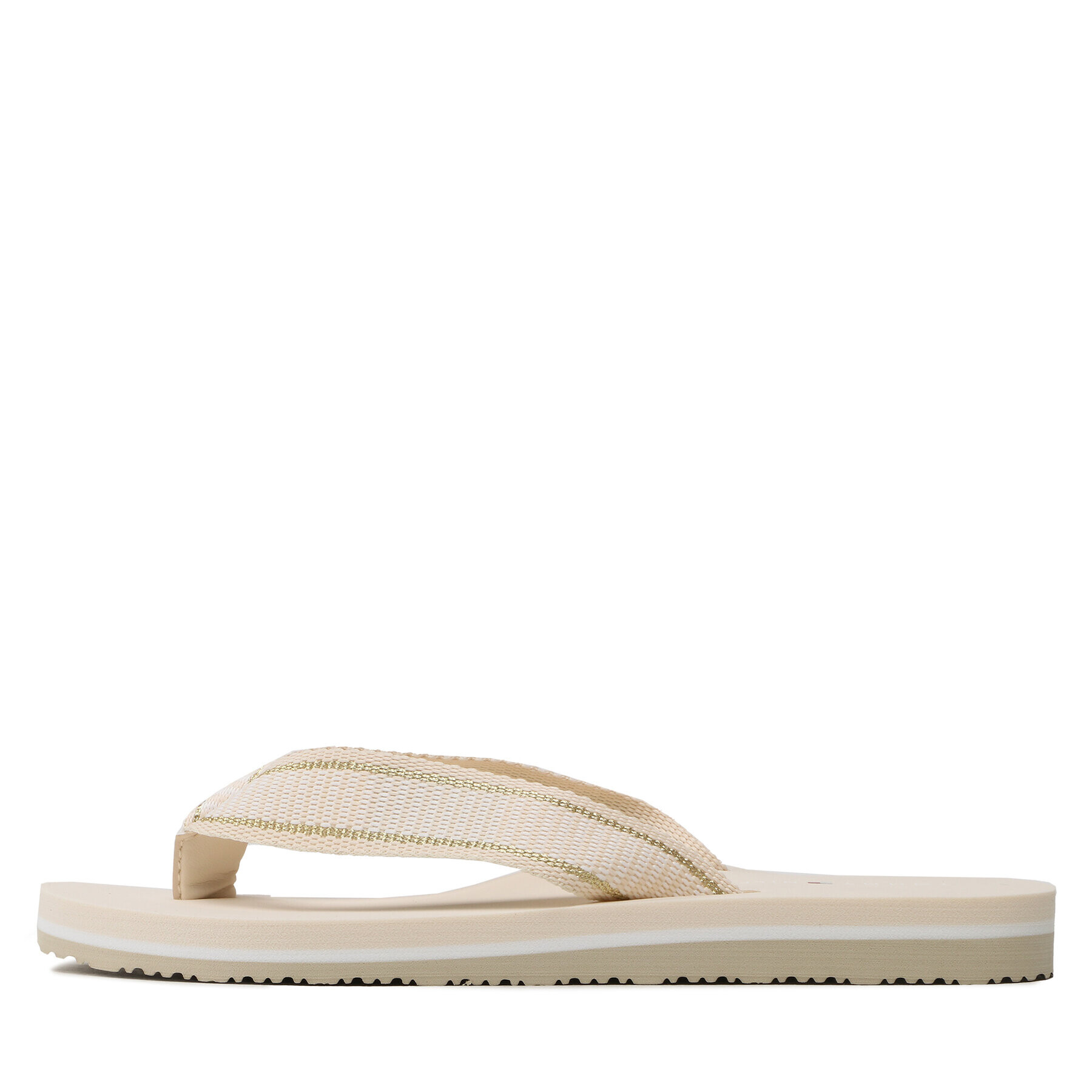 Tommy Hilfiger Джапанки Th Webbing Flip Flop FW0FW07262 Бежов - Pepit.bg