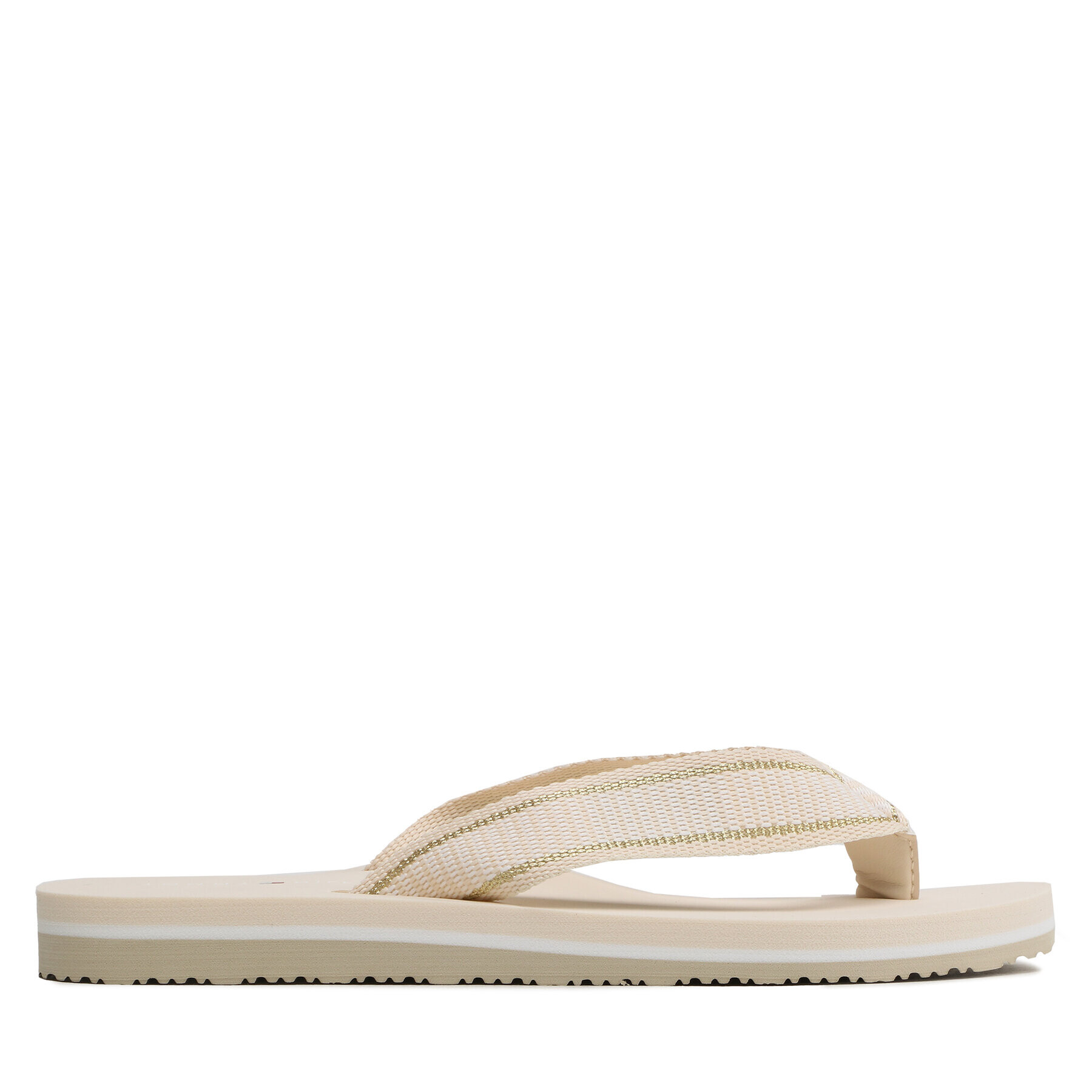 Tommy Hilfiger Джапанки Th Webbing Flip Flop FW0FW07262 Бежов - Pepit.bg