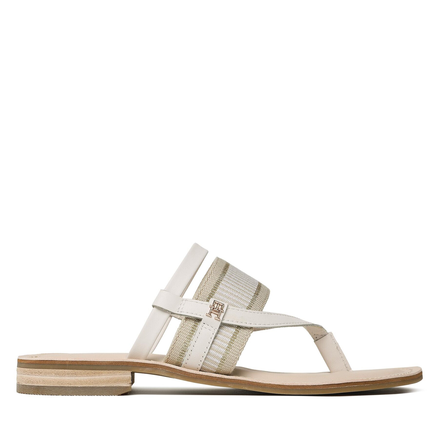 Tommy Hilfiger Джапанки Th Webbing Mule Sandal FW0FW07275 Бял - Pepit.bg