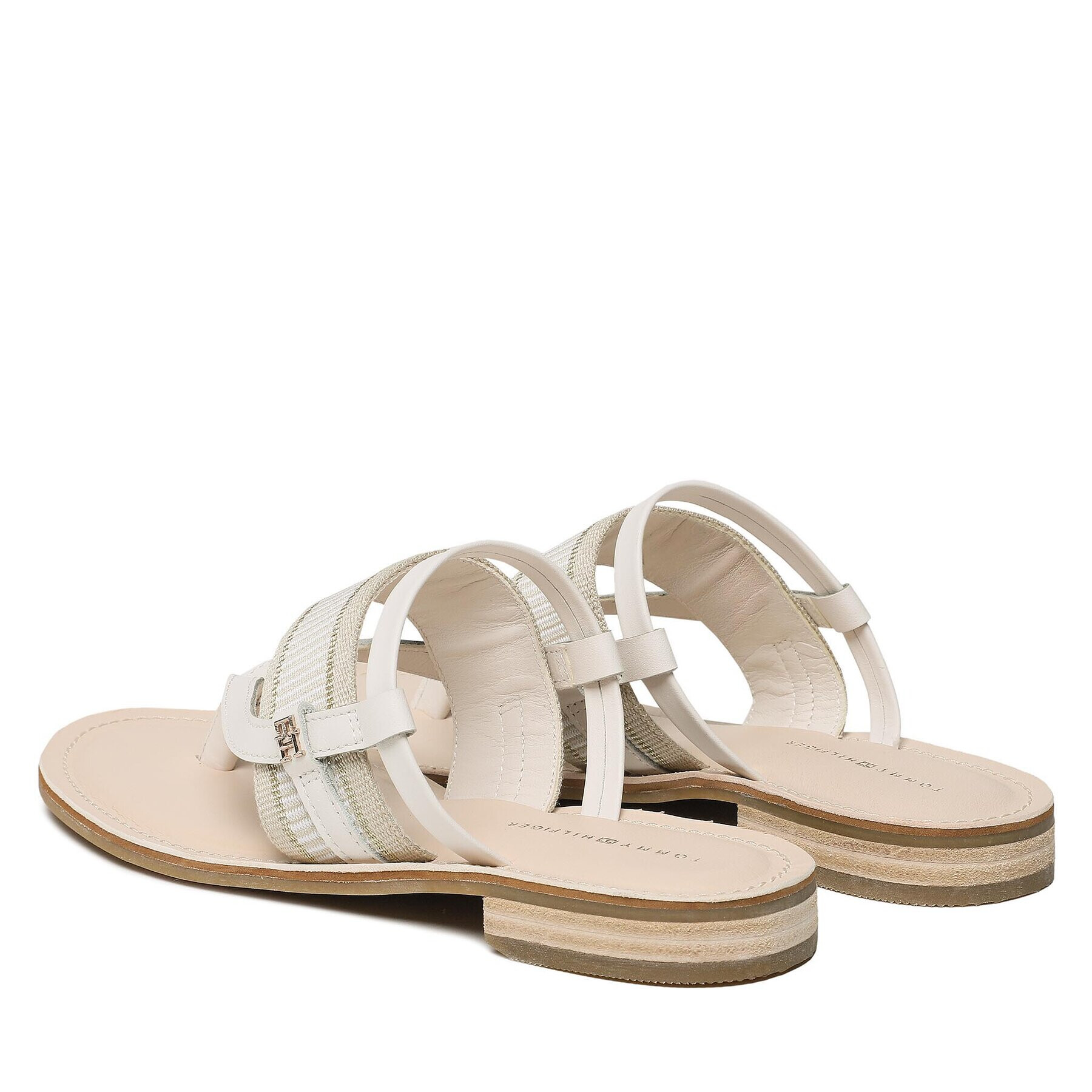 Tommy Hilfiger Джапанки Th Webbing Mule Sandal FW0FW07275 Бял - Pepit.bg