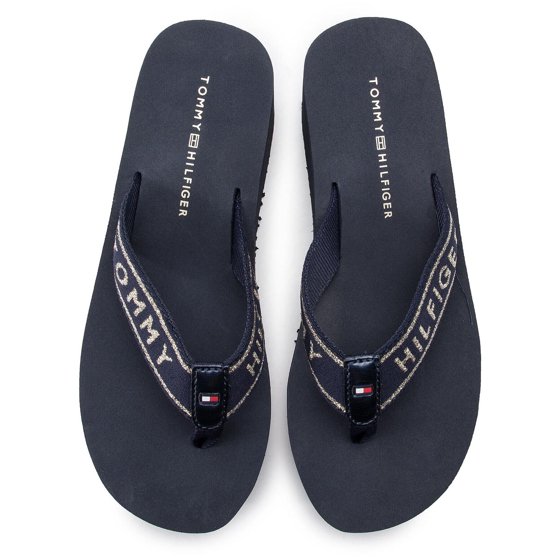 Tommy Hilfiger Джапанки Tommy Retro High Beach Sandal FW0FW03871 Тъмносин - Pepit.bg