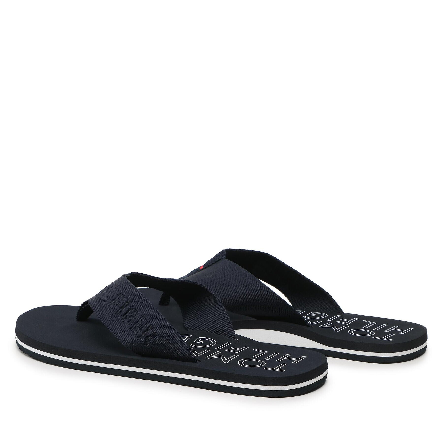 Tommy Hilfiger Джапанки Tonal Hilfiger Beach Sandal FM0FM04472 Тъмносин - Pepit.bg