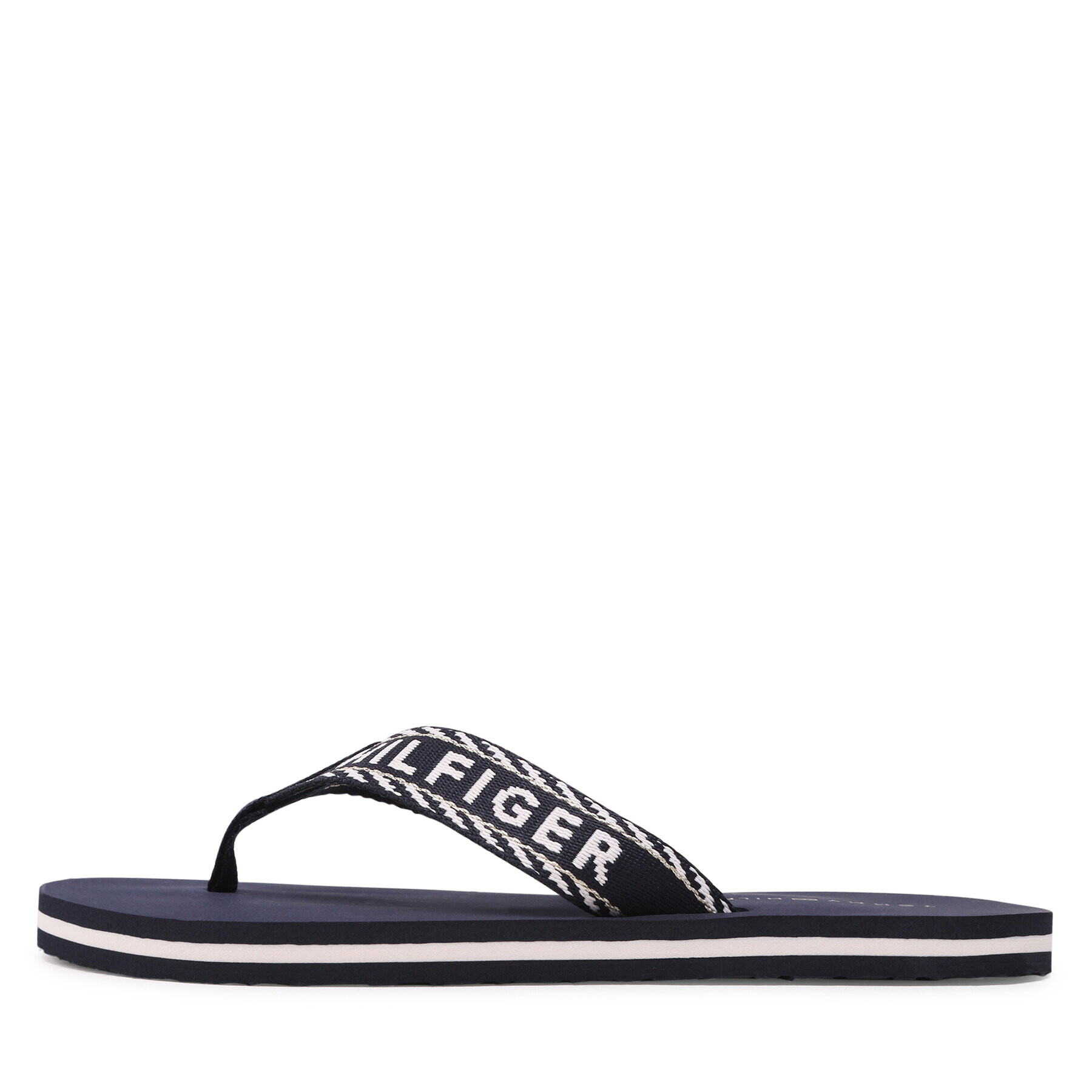 Tommy Hilfiger Джапанки Webbing Sandal FW0FW07143 Тъмносин - Pepit.bg