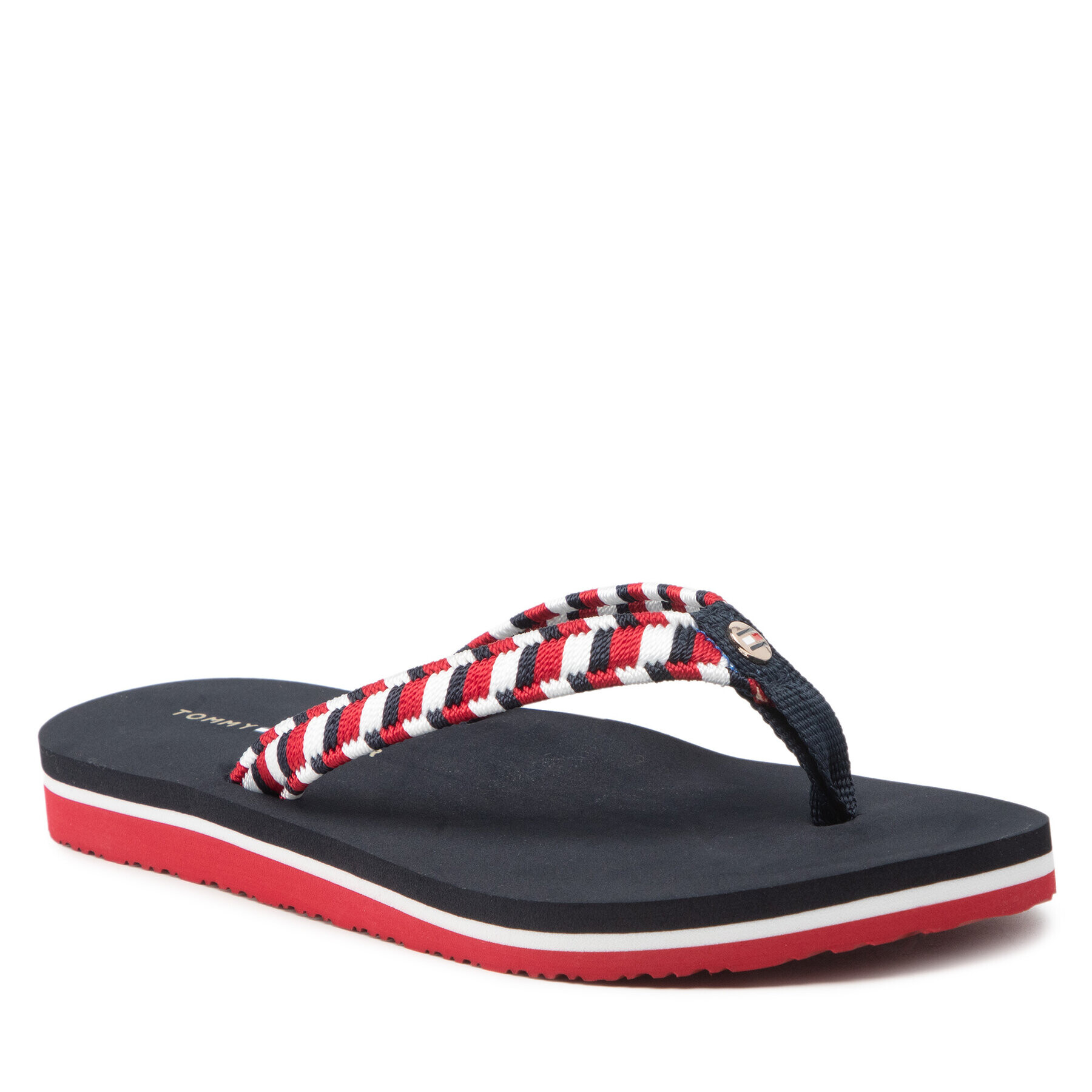 Tommy Hilfiger Джапанки Woven Webbing Flat Beach Sandal FW0FW06426 Цветен - Pepit.bg