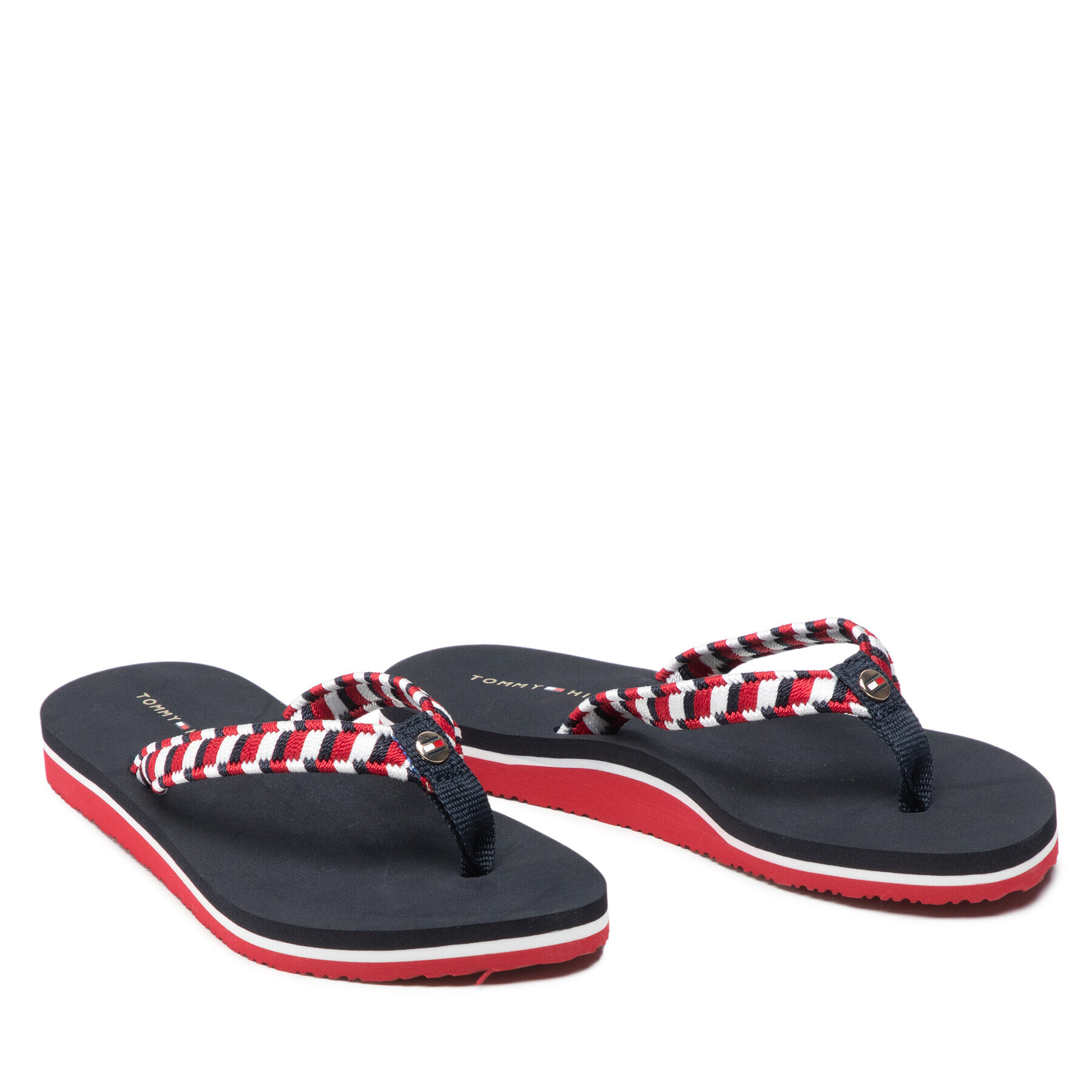 Tommy Hilfiger Джапанки Woven Webbing Flat Beach Sandal FW0FW06426 Цветен - Pepit.bg