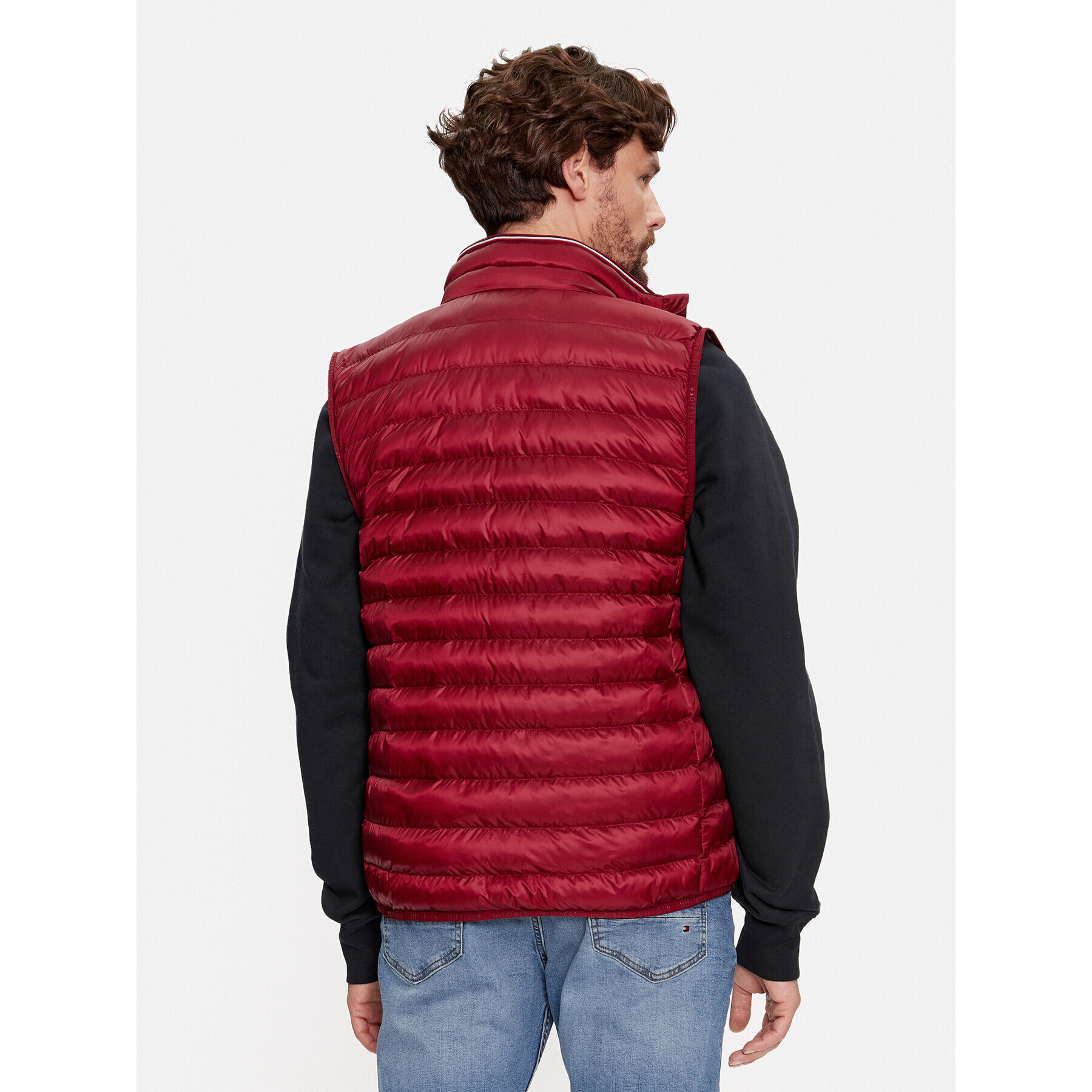 Tommy Hilfiger Елек Core Circular MW0MW18762 Бордо Regular Fit - Pepit.bg