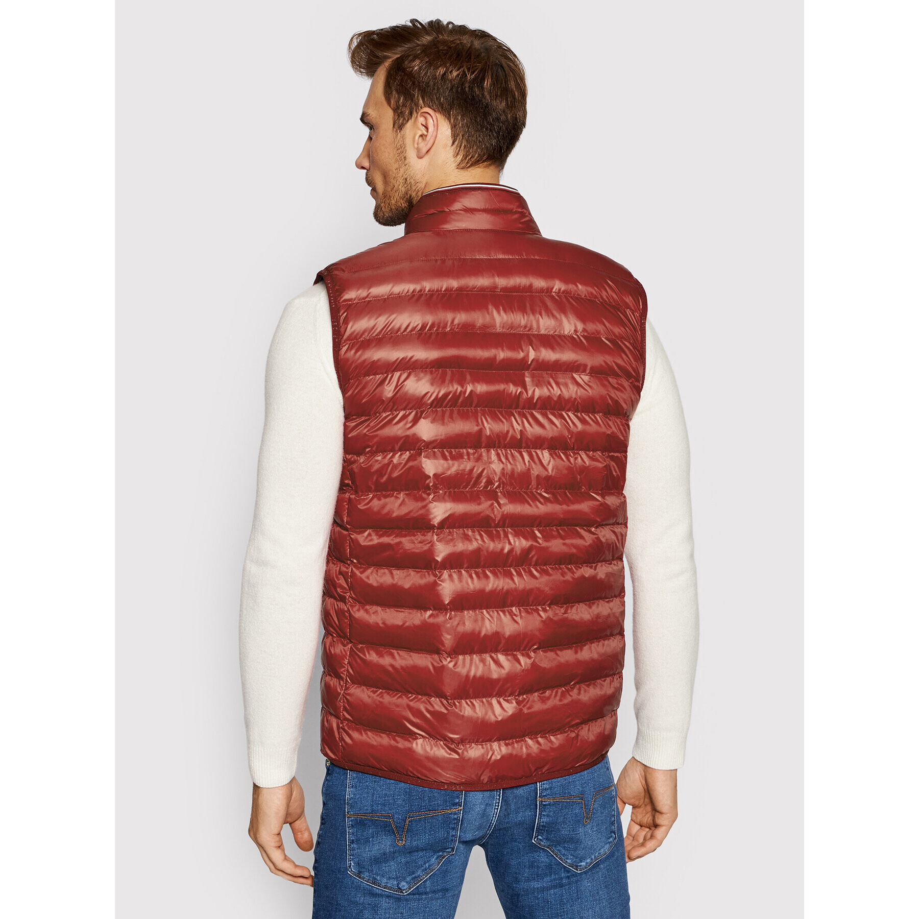 Tommy Hilfiger Елек Core Circular MW0MW18762 Червен Regular Fit - Pepit.bg