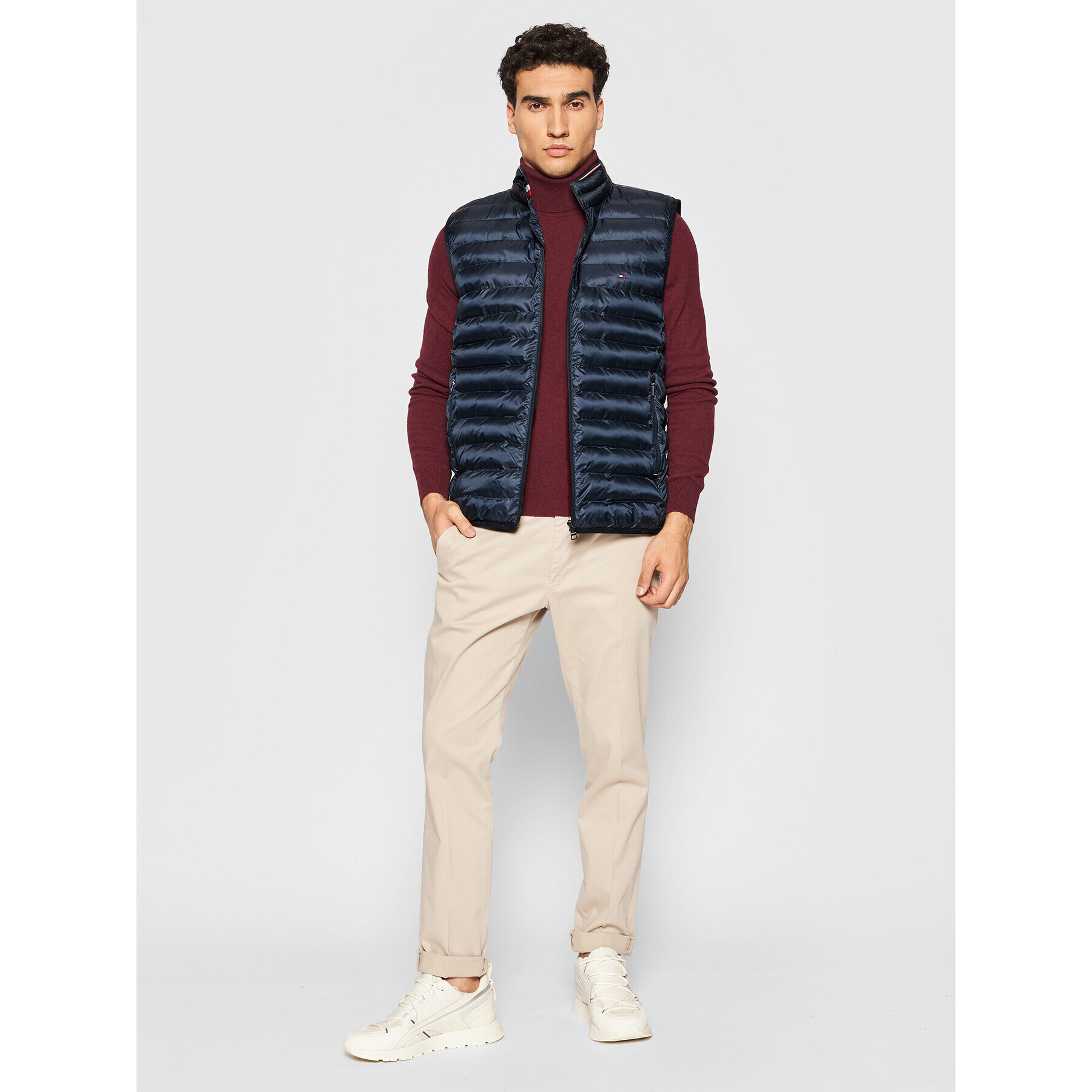 Tommy Hilfiger Елек Core Circular MW0MW18762 Тъмносин Regular Fit - Pepit.bg