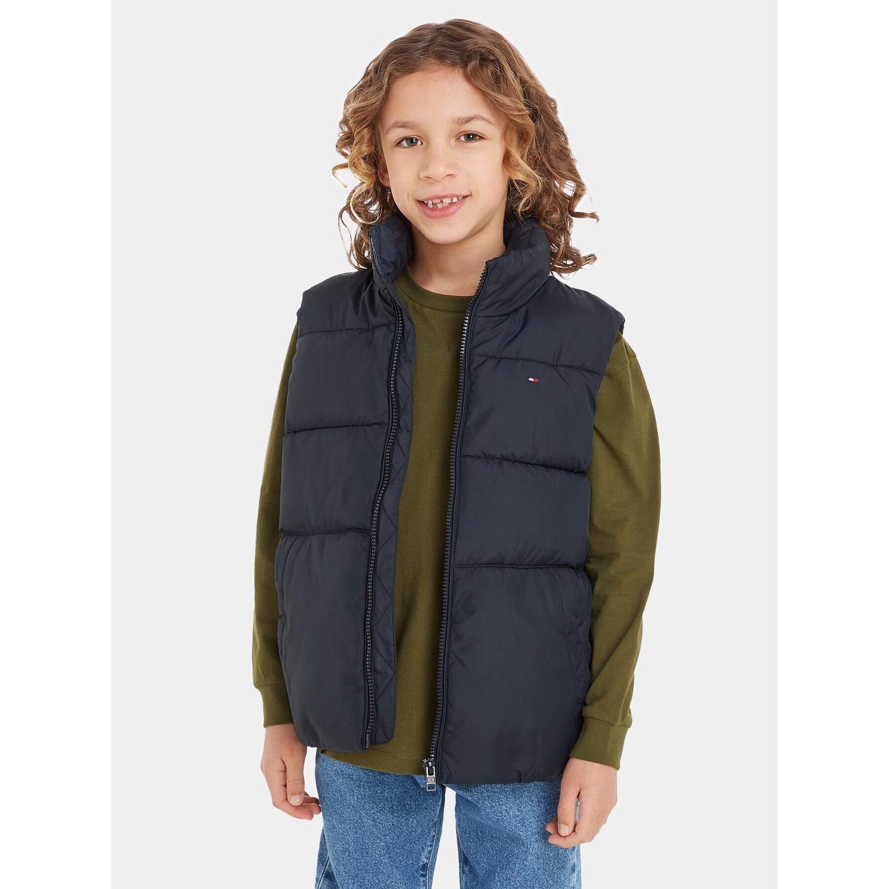 Tommy Hilfiger Елек Essential KB0KB08557 M Тъмносин Regular Fit - Pepit.bg