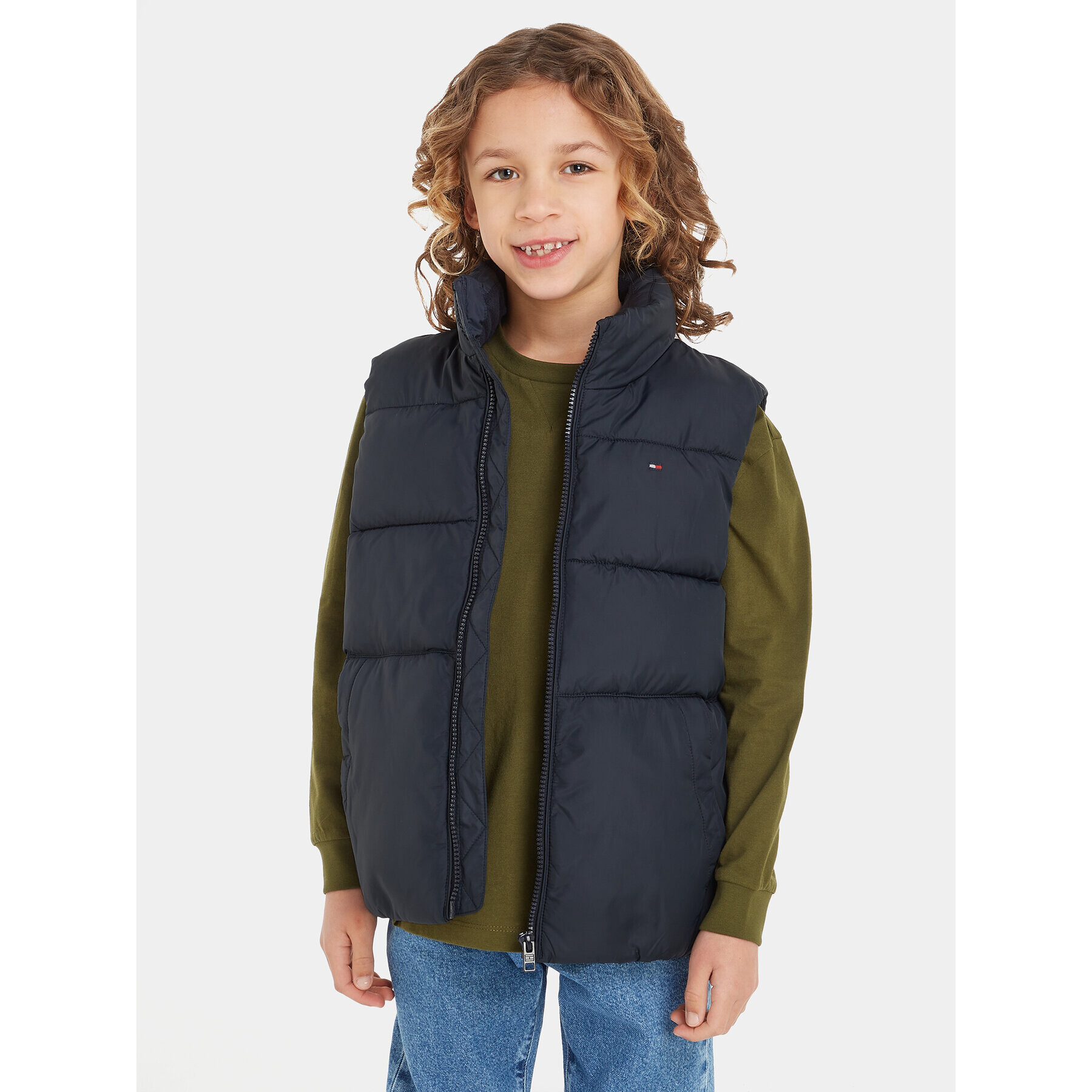 Tommy Hilfiger Елек Essential KB0KB08557 S Тъмносин Regular Fit - Pepit.bg