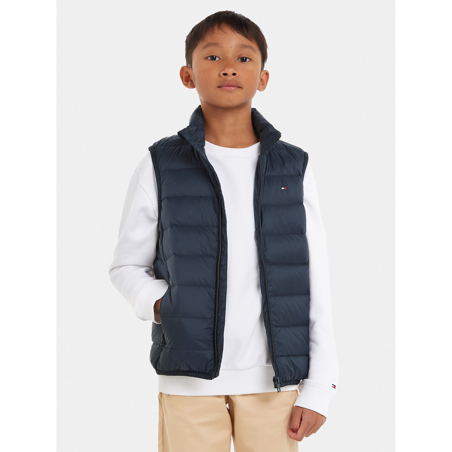 Tommy Hilfiger Елек Essential KS0KS00439 M Тъмносин Regular Fit - Pepit.bg