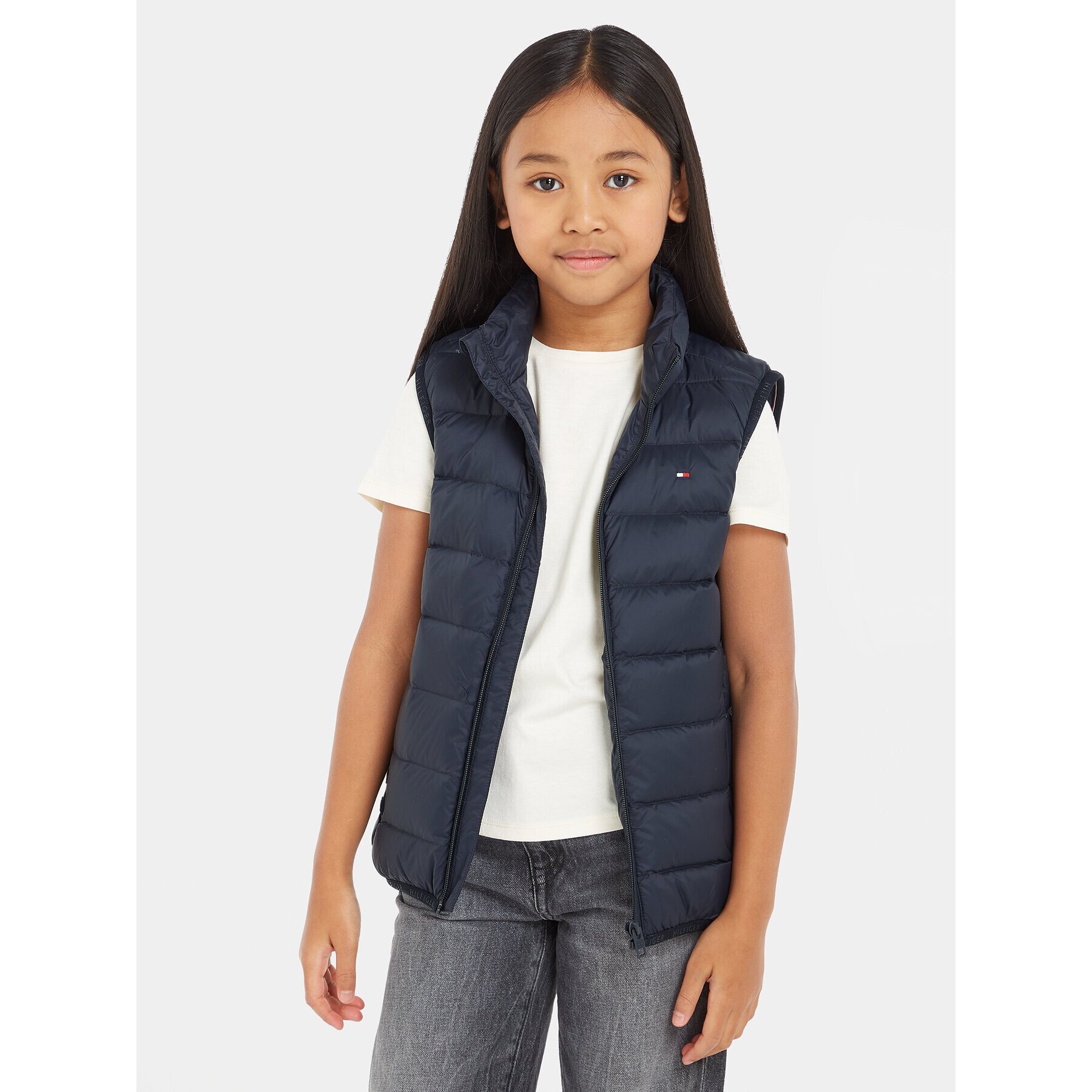 Tommy Hilfiger Елек Essential Light down Yest KS0KS00439 Тъмносин Regular Fit - Pepit.bg