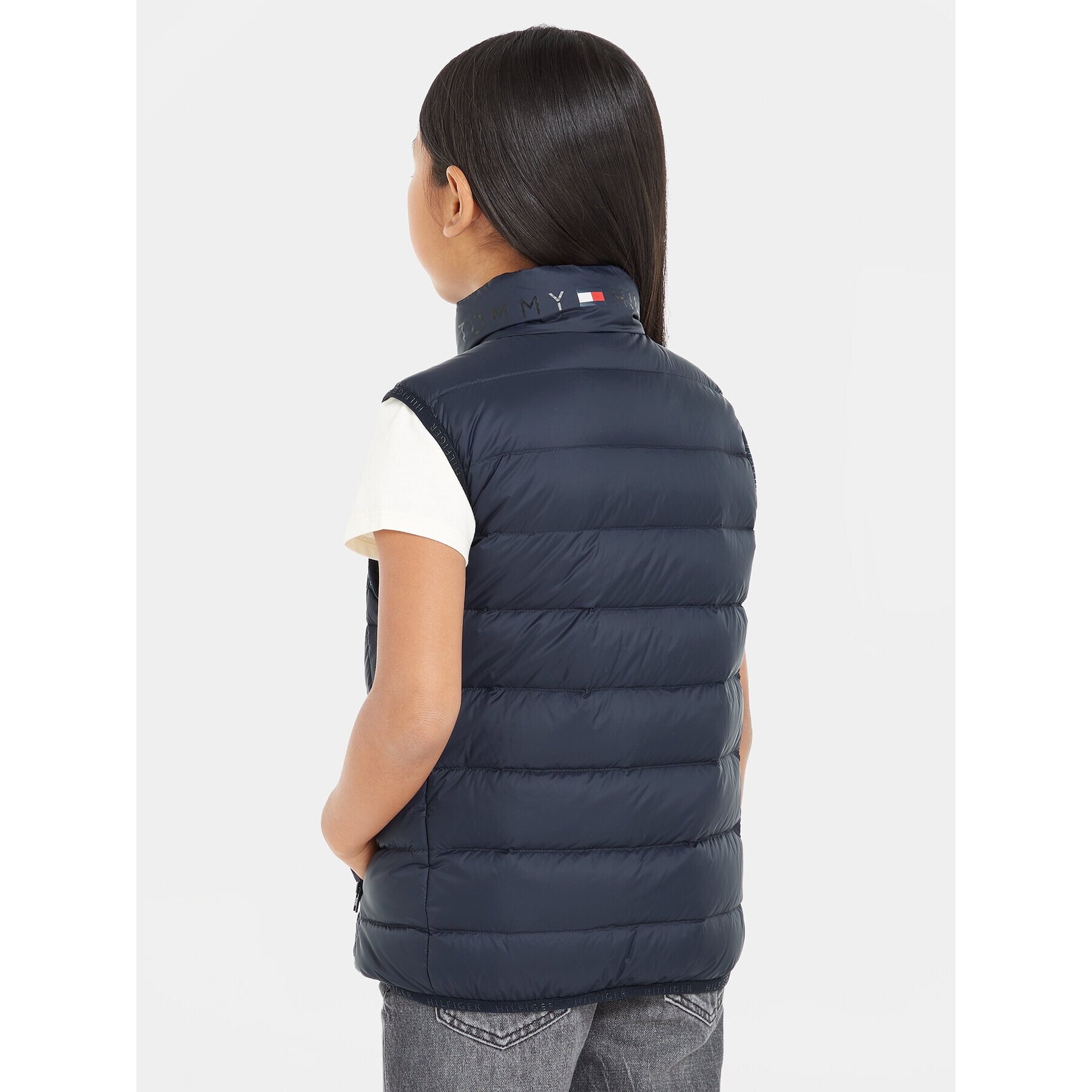 Tommy Hilfiger Елек Essential Light down Yest KS0KS00439 Тъмносин Regular Fit - Pepit.bg