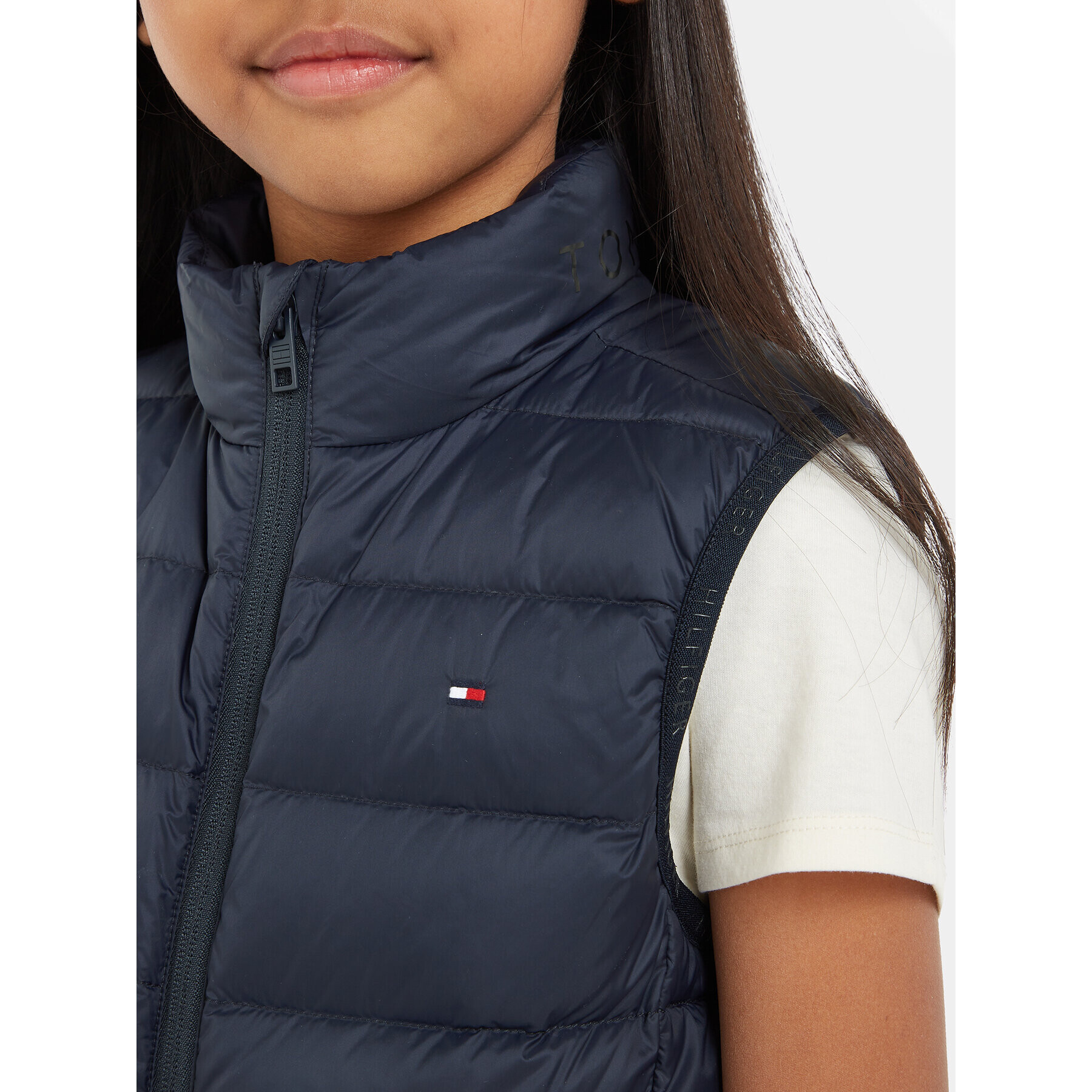 Tommy Hilfiger Елек Essential Light down Yest KS0KS00439 Тъмносин Regular Fit - Pepit.bg