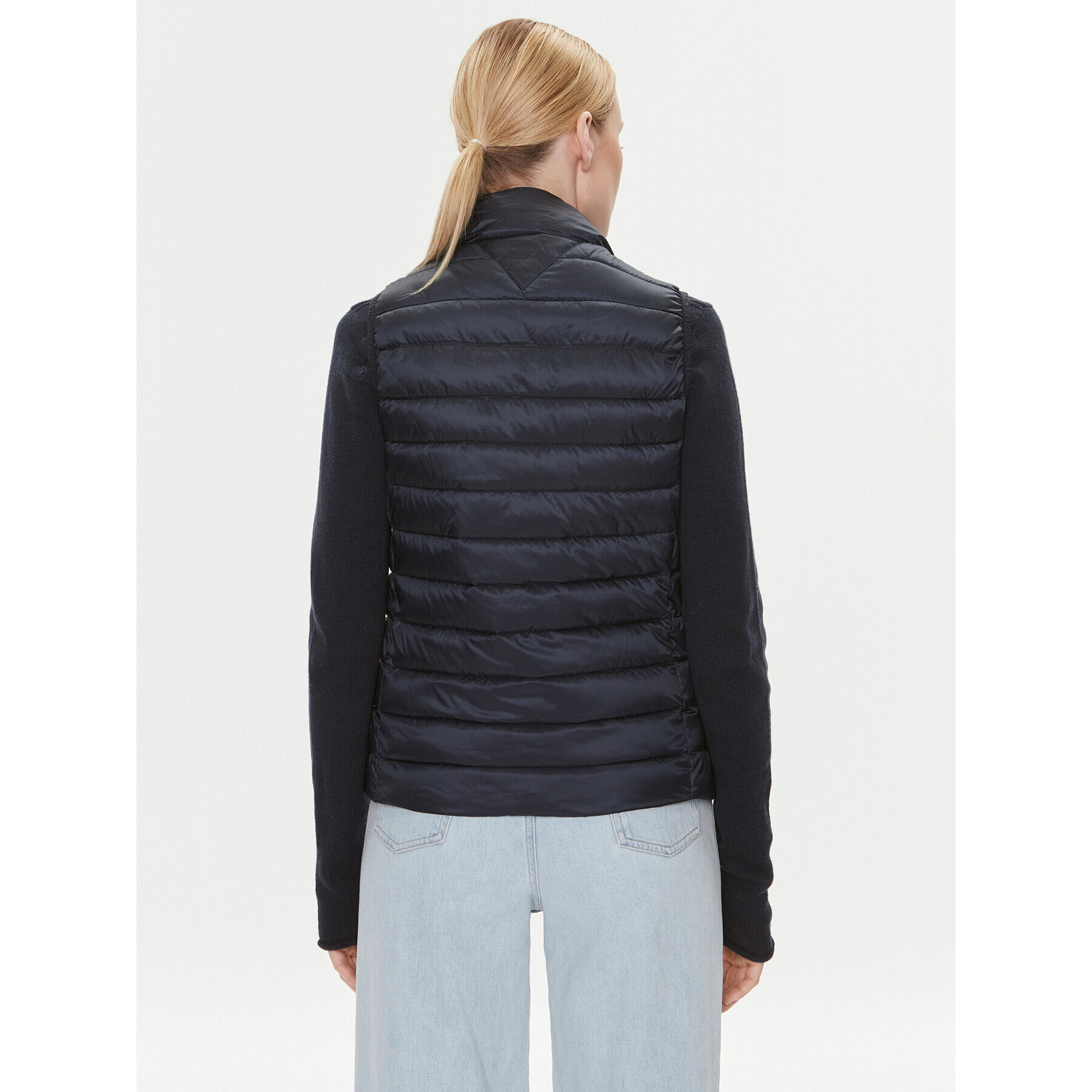 Tommy Hilfiger Елек Global Stripe WW0WW40779 Тъмносин Regular Fit - Pepit.bg