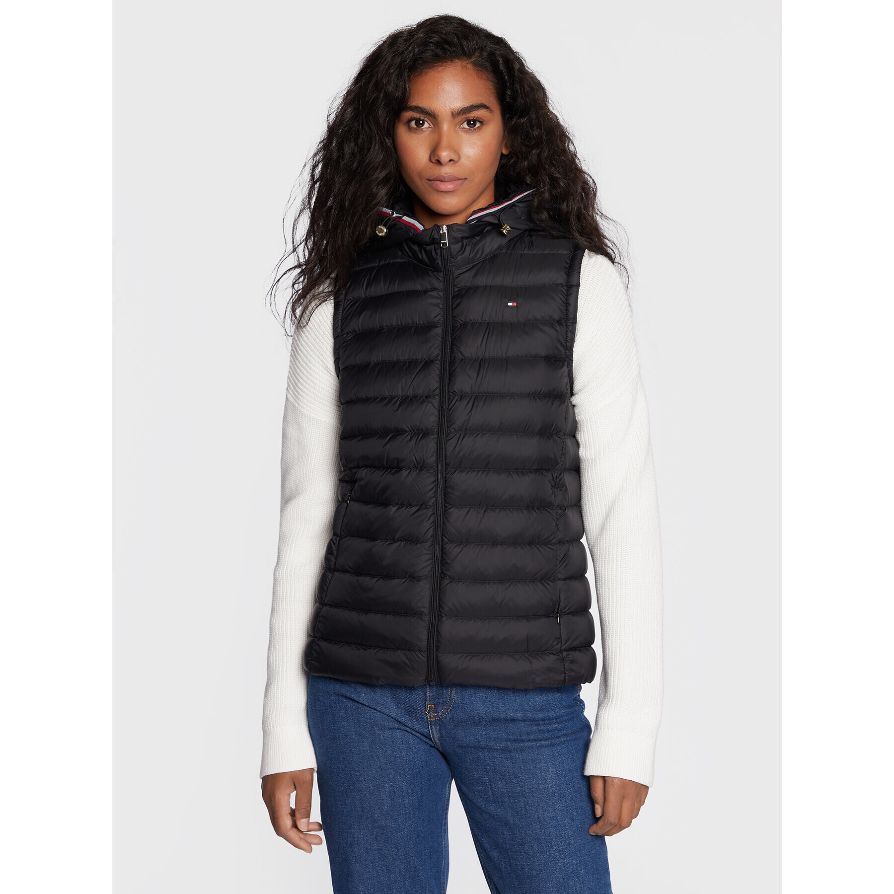 Tommy Hilfiger Елек Heritage WW0WW34301 Черен Regular Fit - Pepit.bg