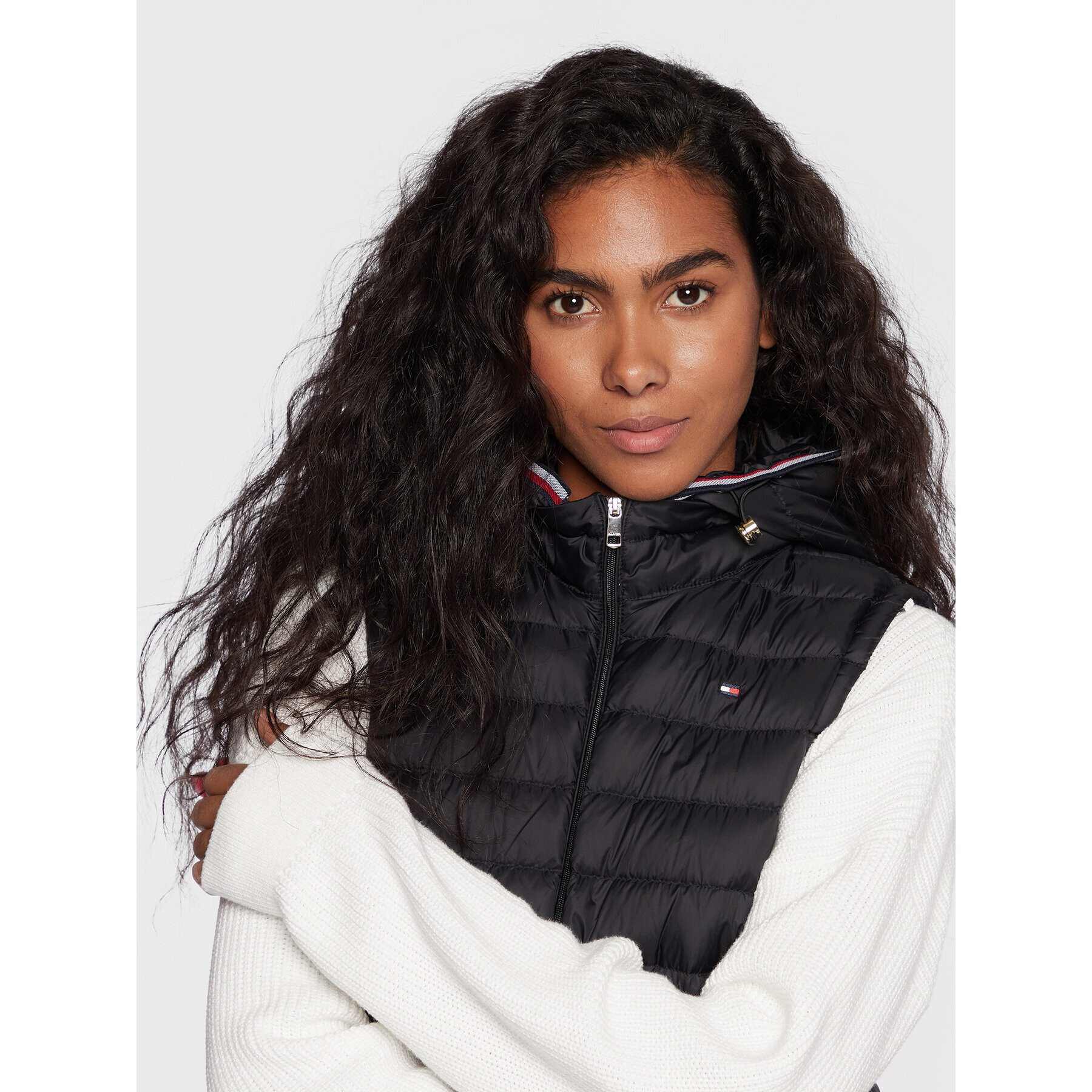 Tommy Hilfiger Елек Heritage WW0WW34301 Черен Regular Fit - Pepit.bg