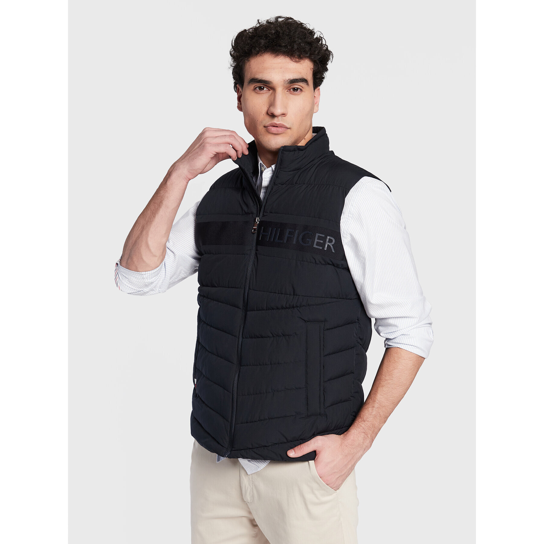 Tommy Hilfiger Елек MW0MW29018 Тъмносин Regular Fit - Pepit.bg