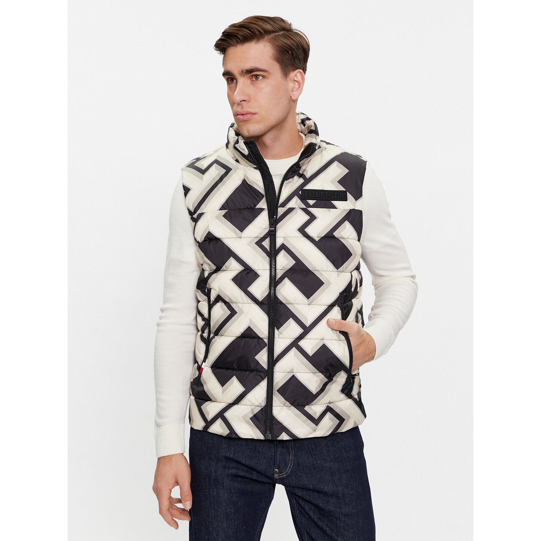 Tommy Hilfiger Елек New York MW0MW34020 Бежов Regular Fit - Pepit.bg