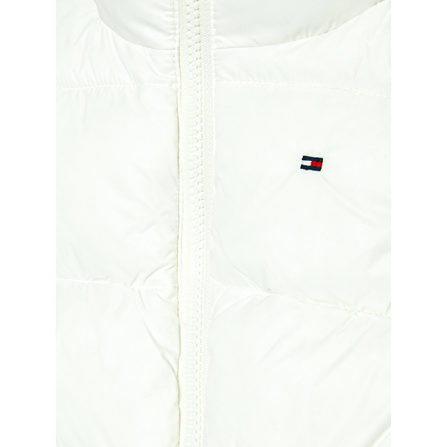 Tommy Hilfiger Елек Puffer Vest KG0KG06280 D Бял Regular Fit - Pepit.bg