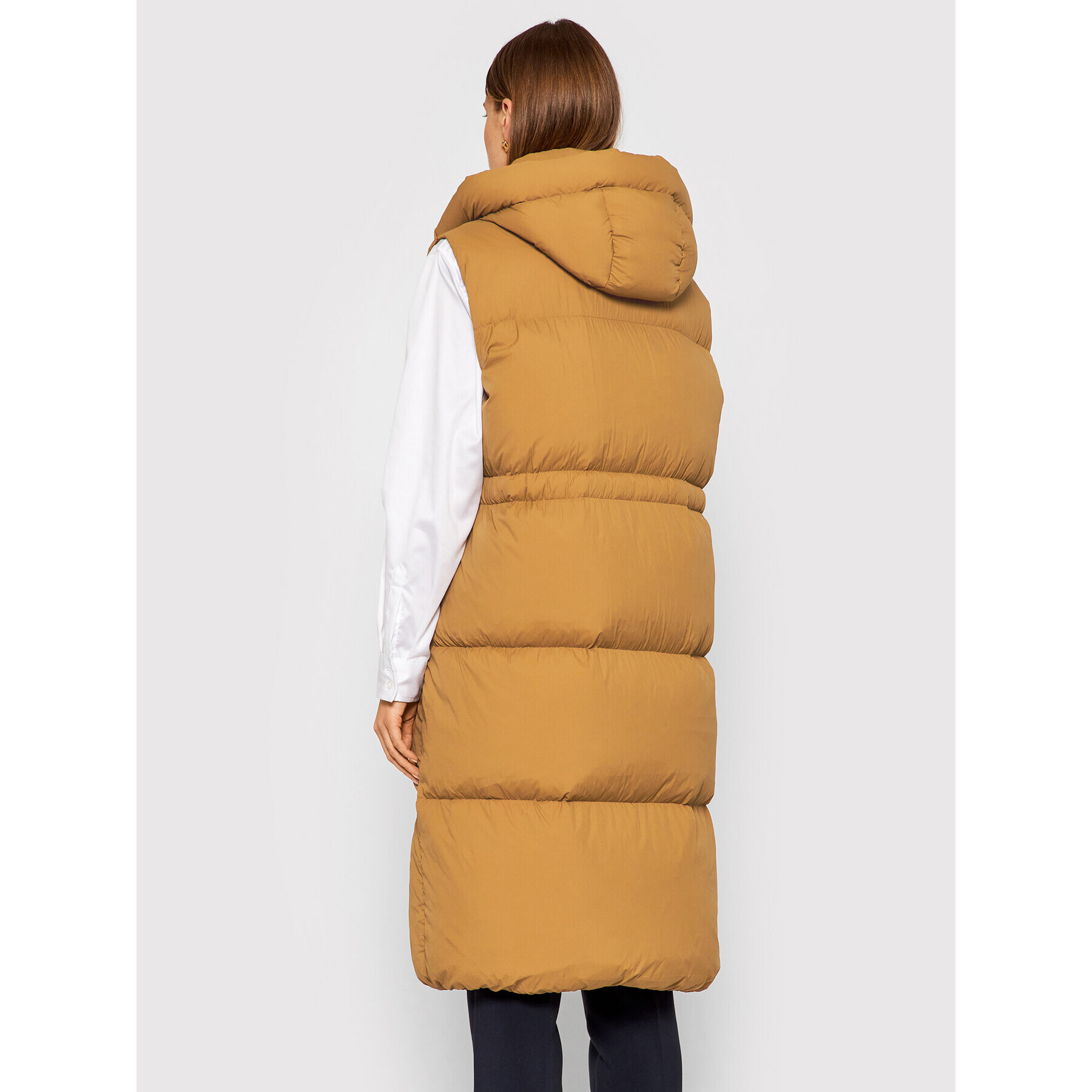 Tommy Hilfiger Елек Puffer WW0WW32182 Кафяв Regular Fit - Pepit.bg